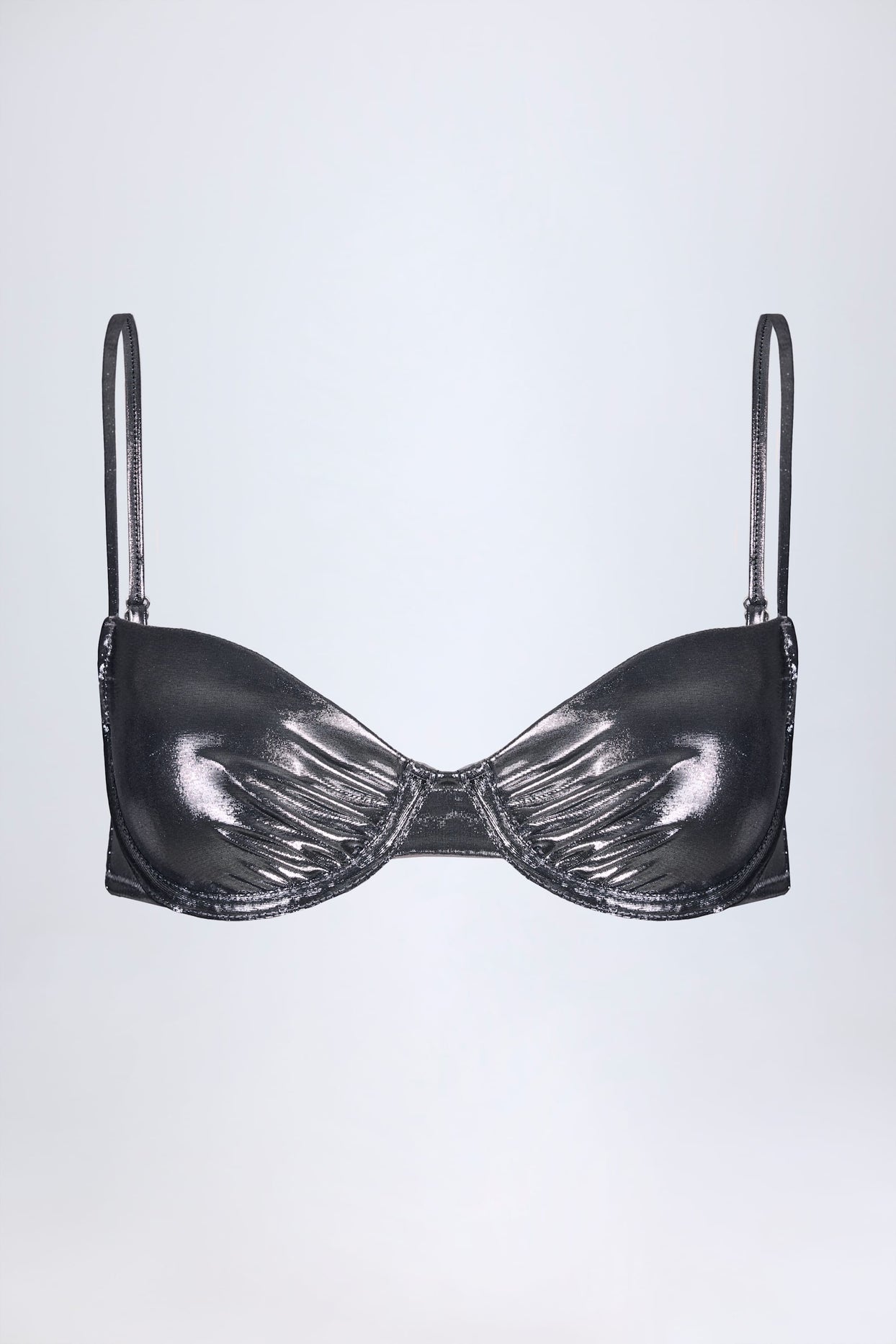 Underwired Bikini Top in Silver - 4