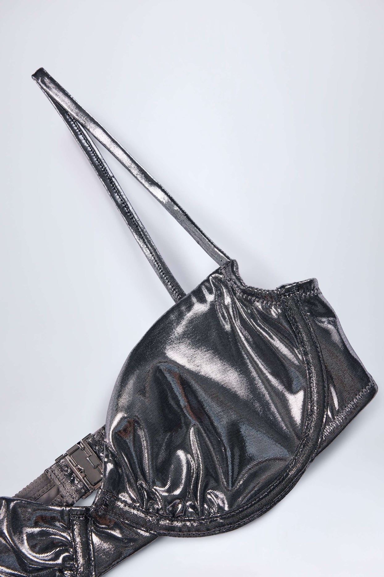 Underwired Bikini Top in Silver - 6