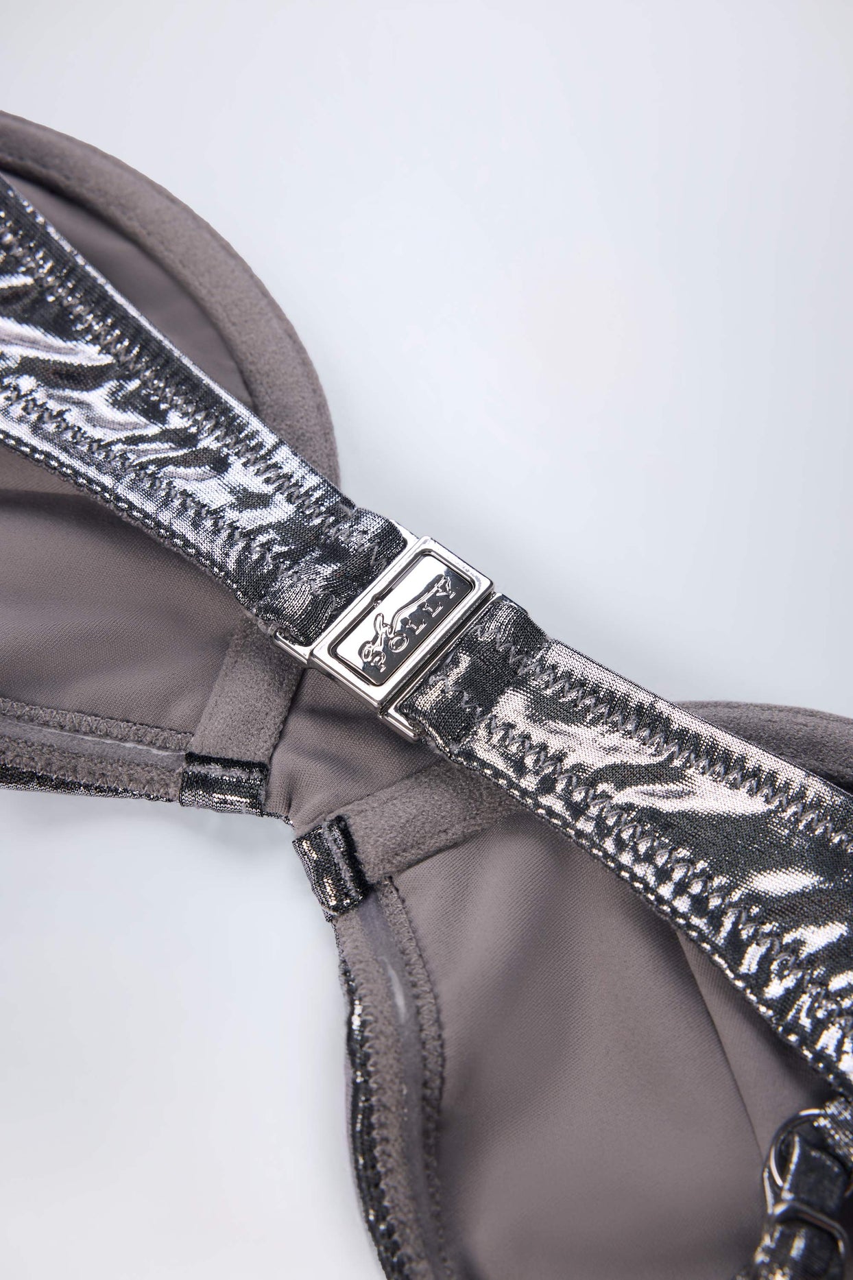 Underwired Bikini Top in Silver - 7