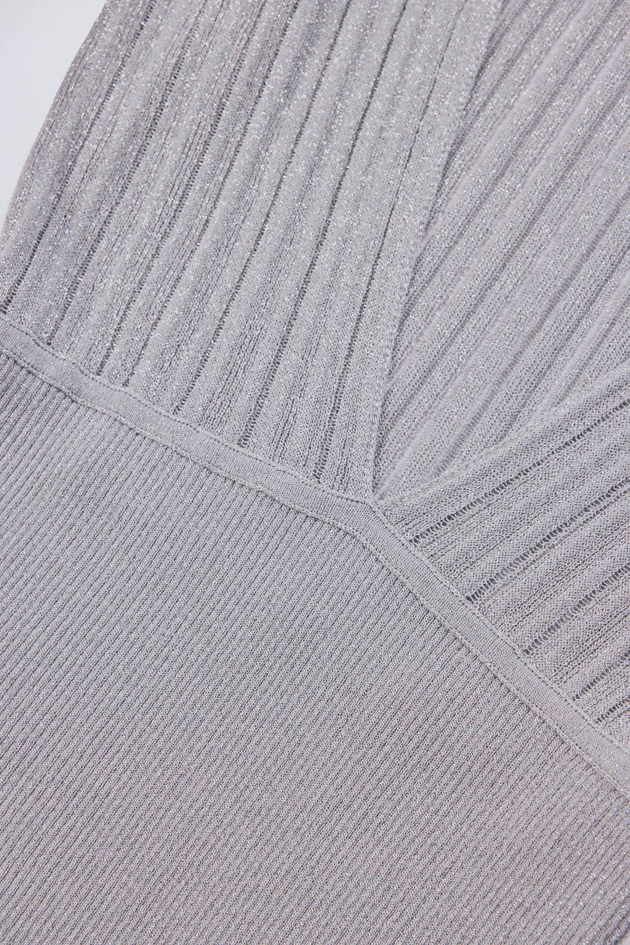 Backless Batwing Mini Dress in Silver - 6