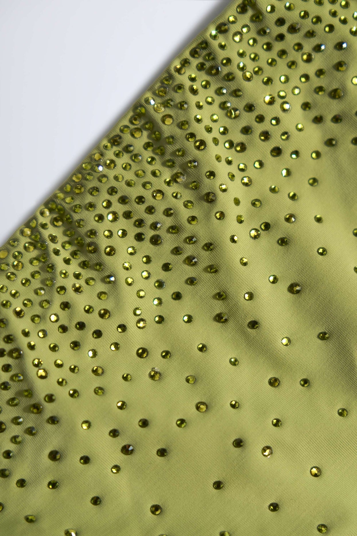 Embellished Cut-Out Swimsuit in Olive Green - 5