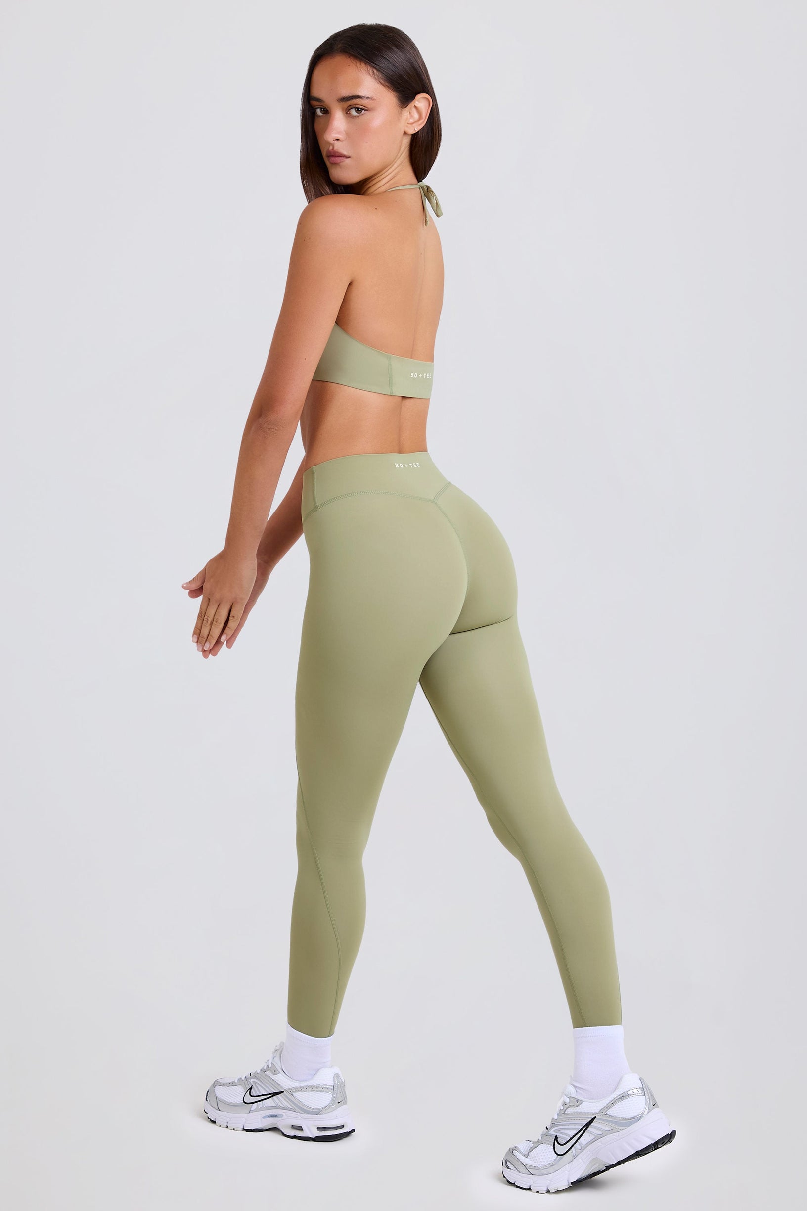 High-Waist Leggings in Matcha - 1