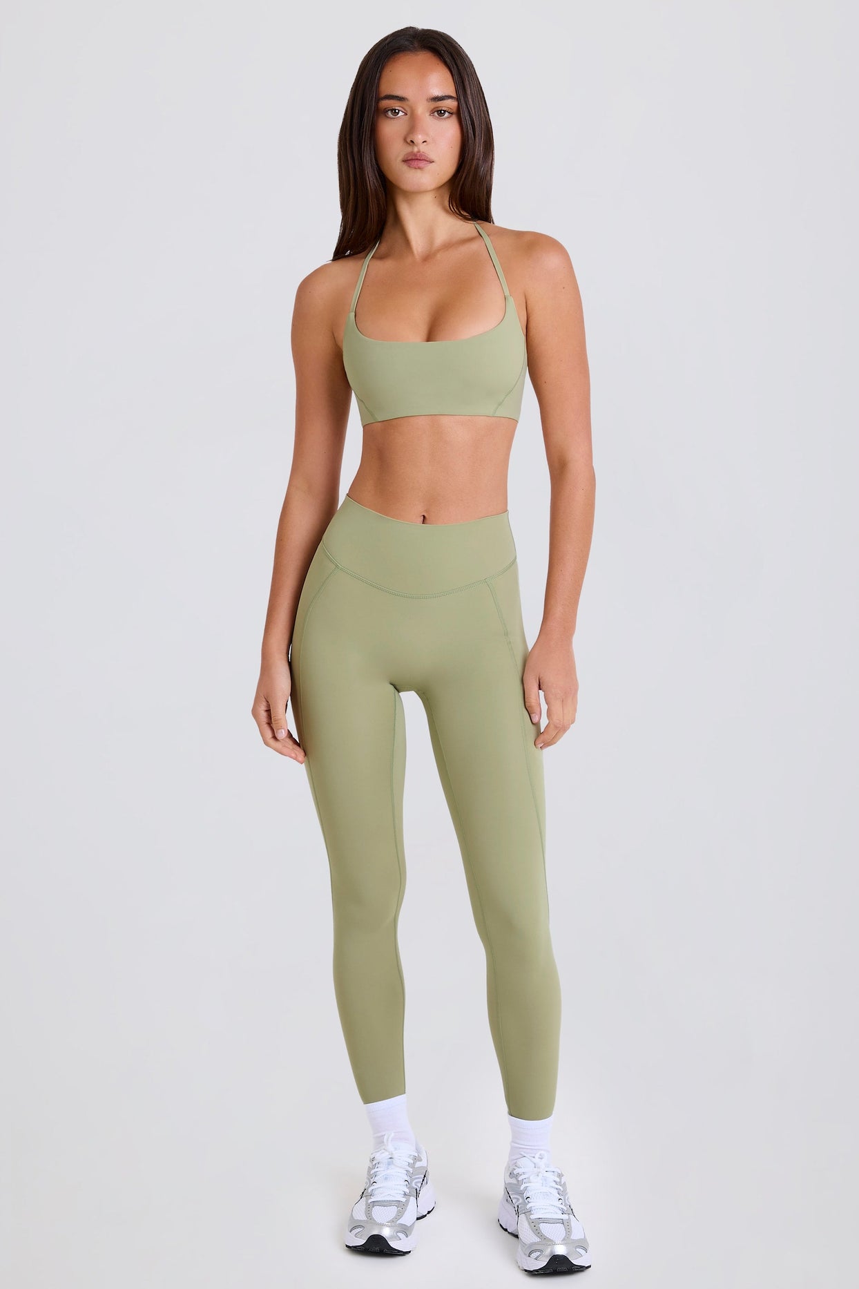 High-Waist Leggings in Matcha - 2
