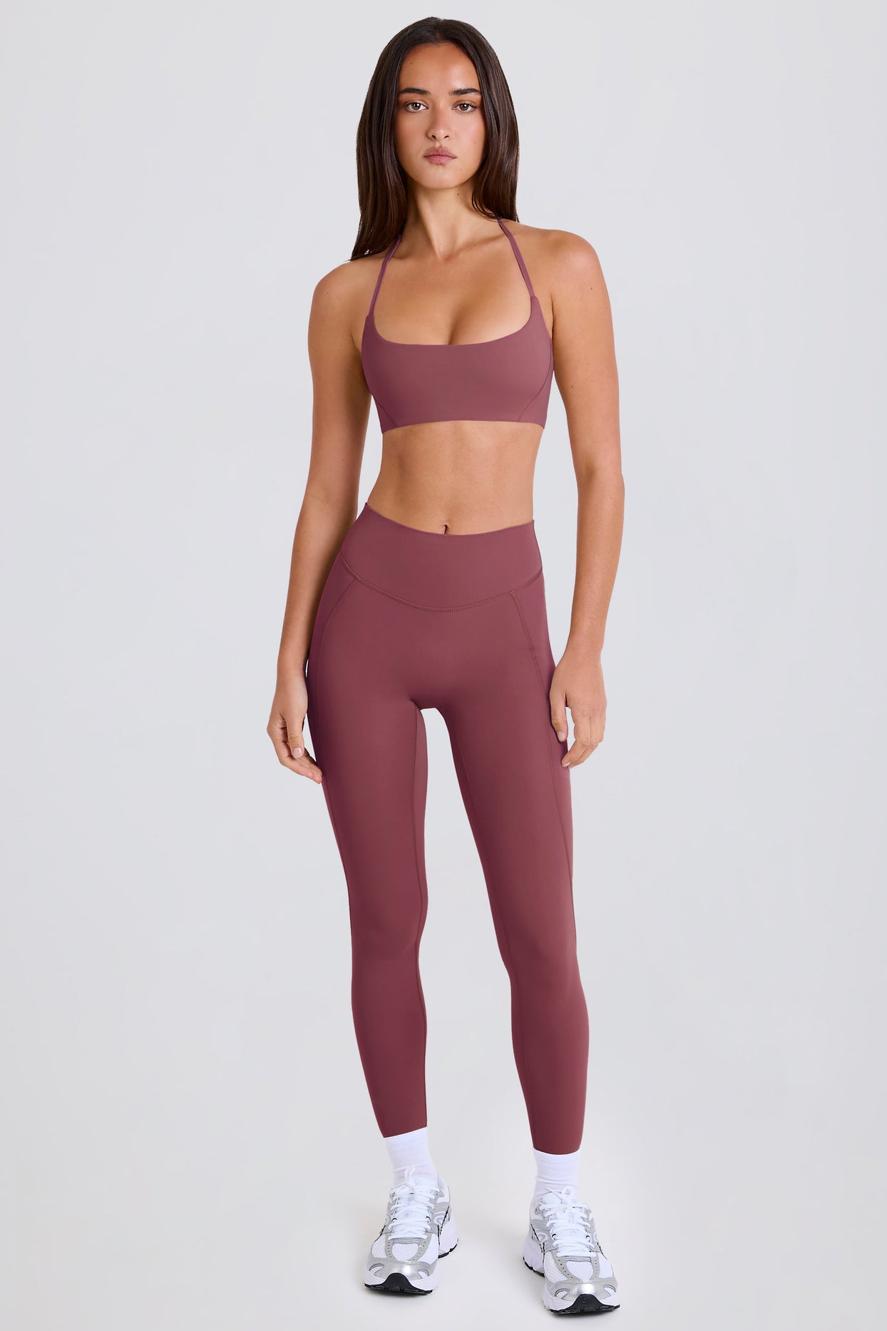 High-Waist Leggings in Acai - 1