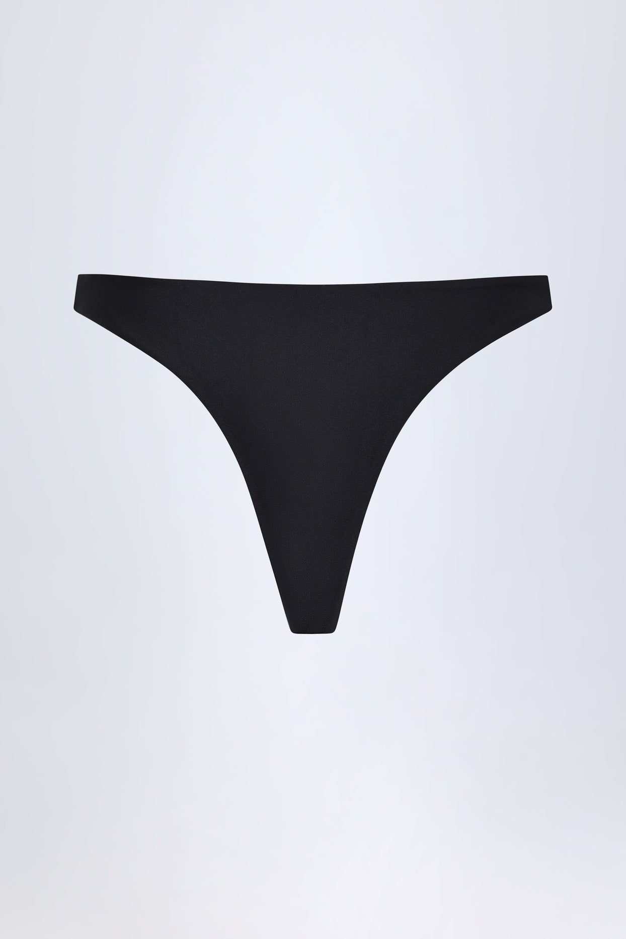 Hardware-Detail Cheeky Bikini Bottoms in Black - 4