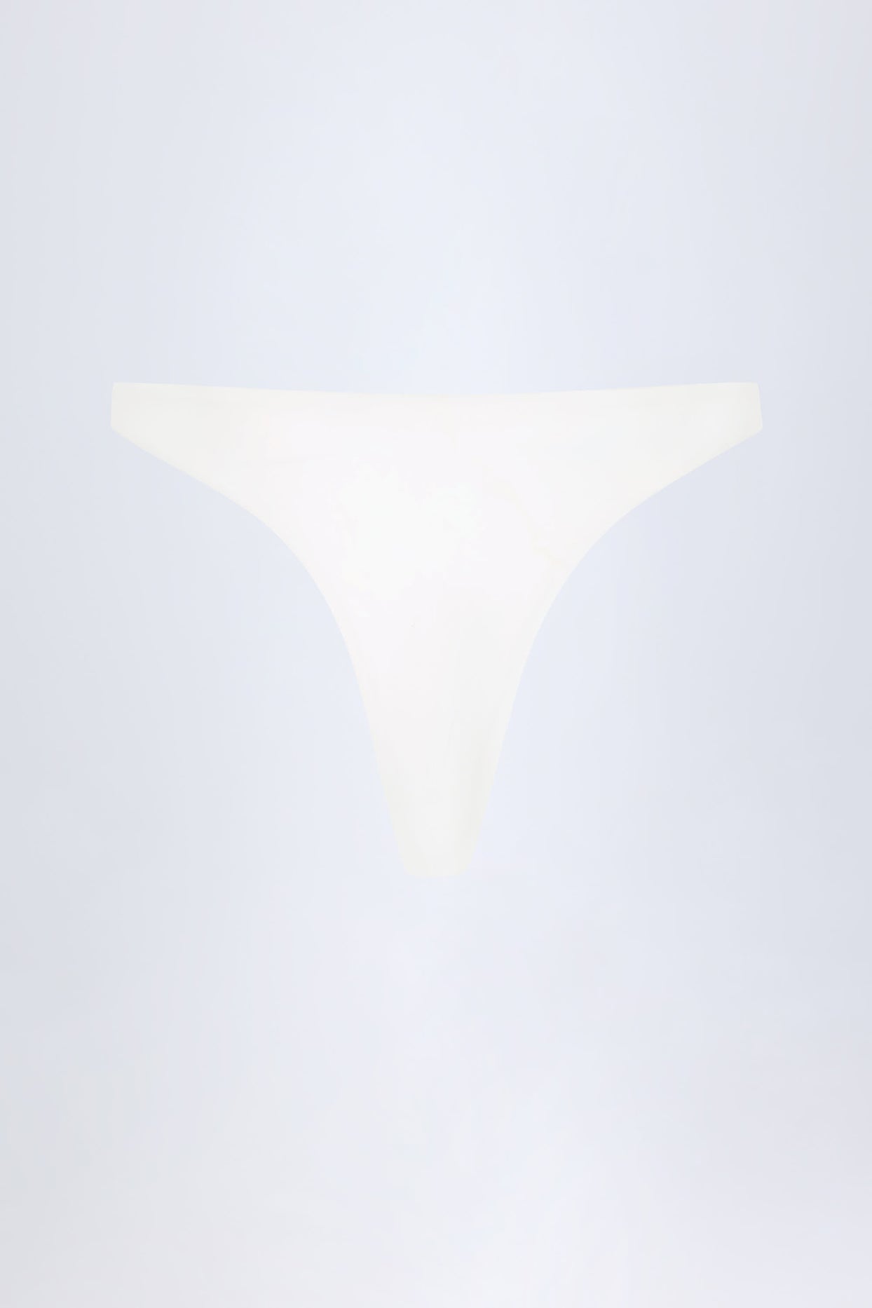 Hardware-Detail Cheeky Bikini Bottoms in White - 4