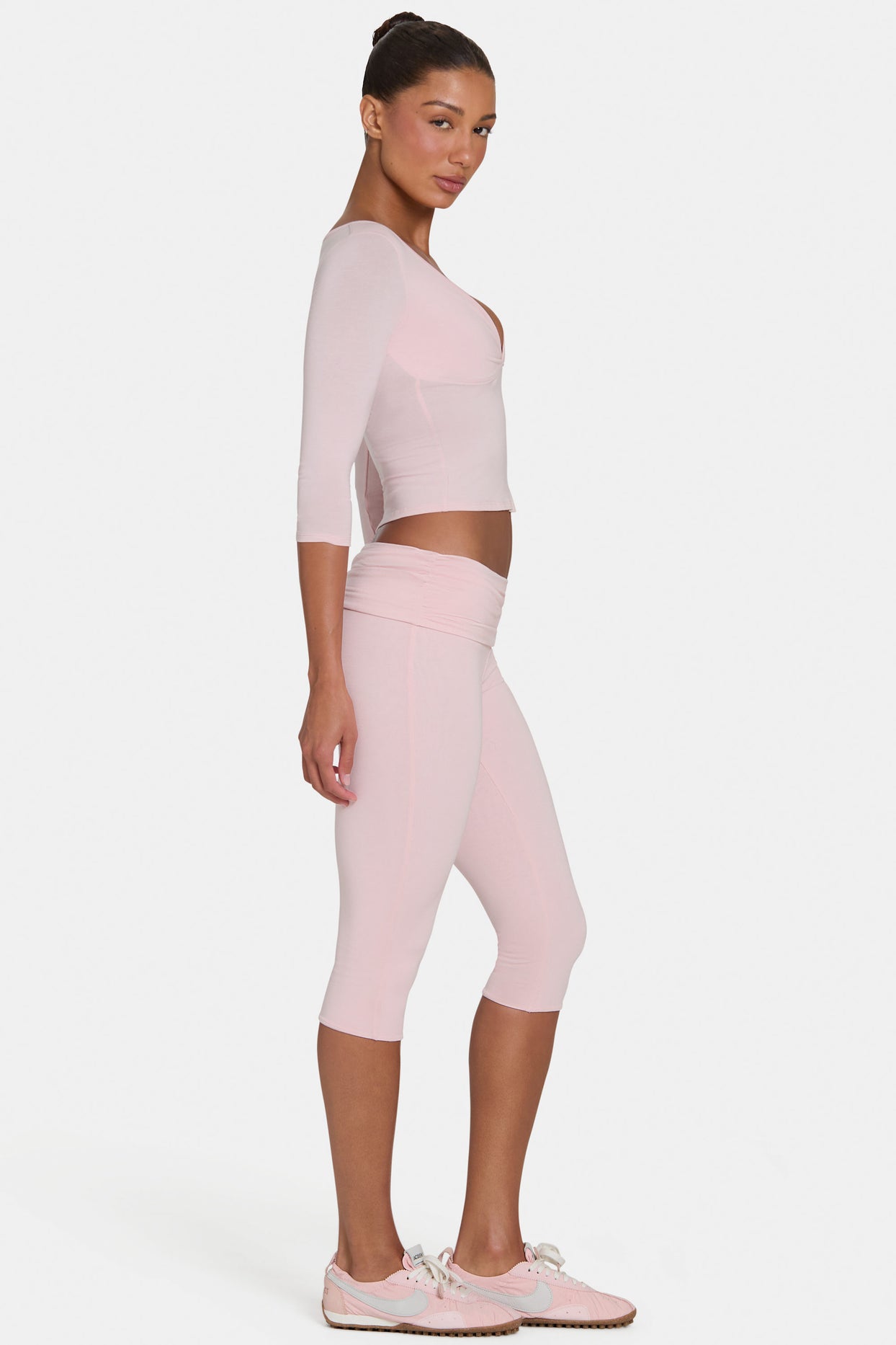 ButterCloud™ Capri Leggings in Blush - 3