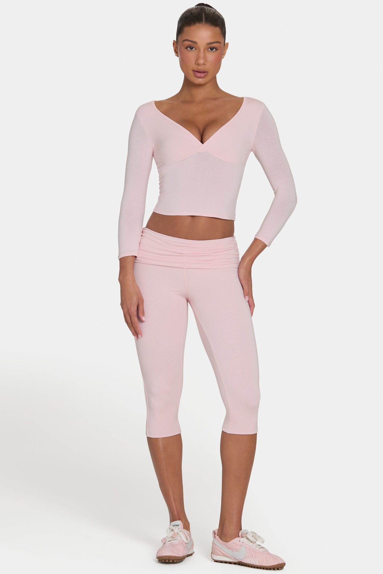 ButterCloud™ Capri Leggings in Blush - 5