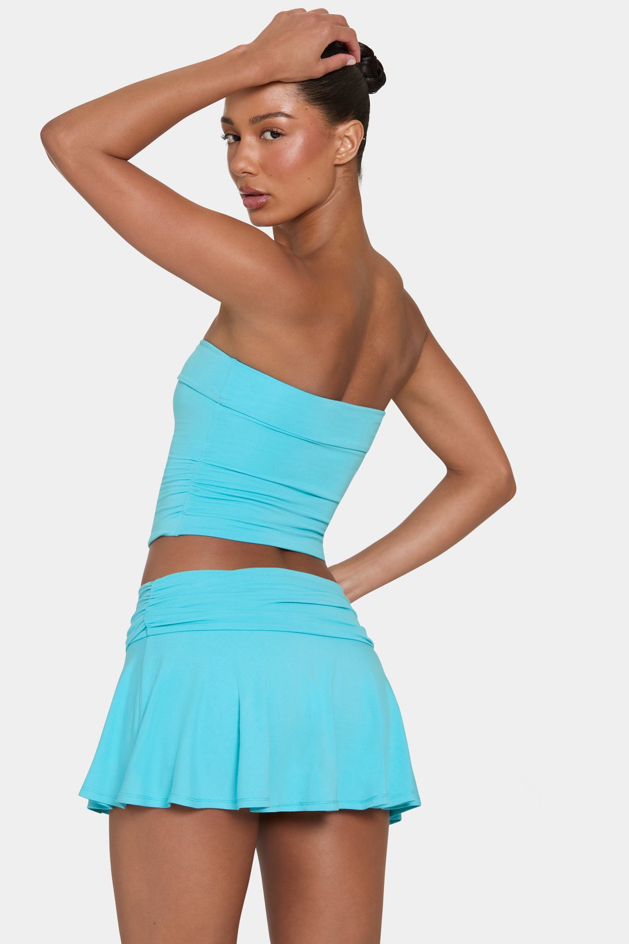 ButterCloud™ Mini Skort in Aqua - 2