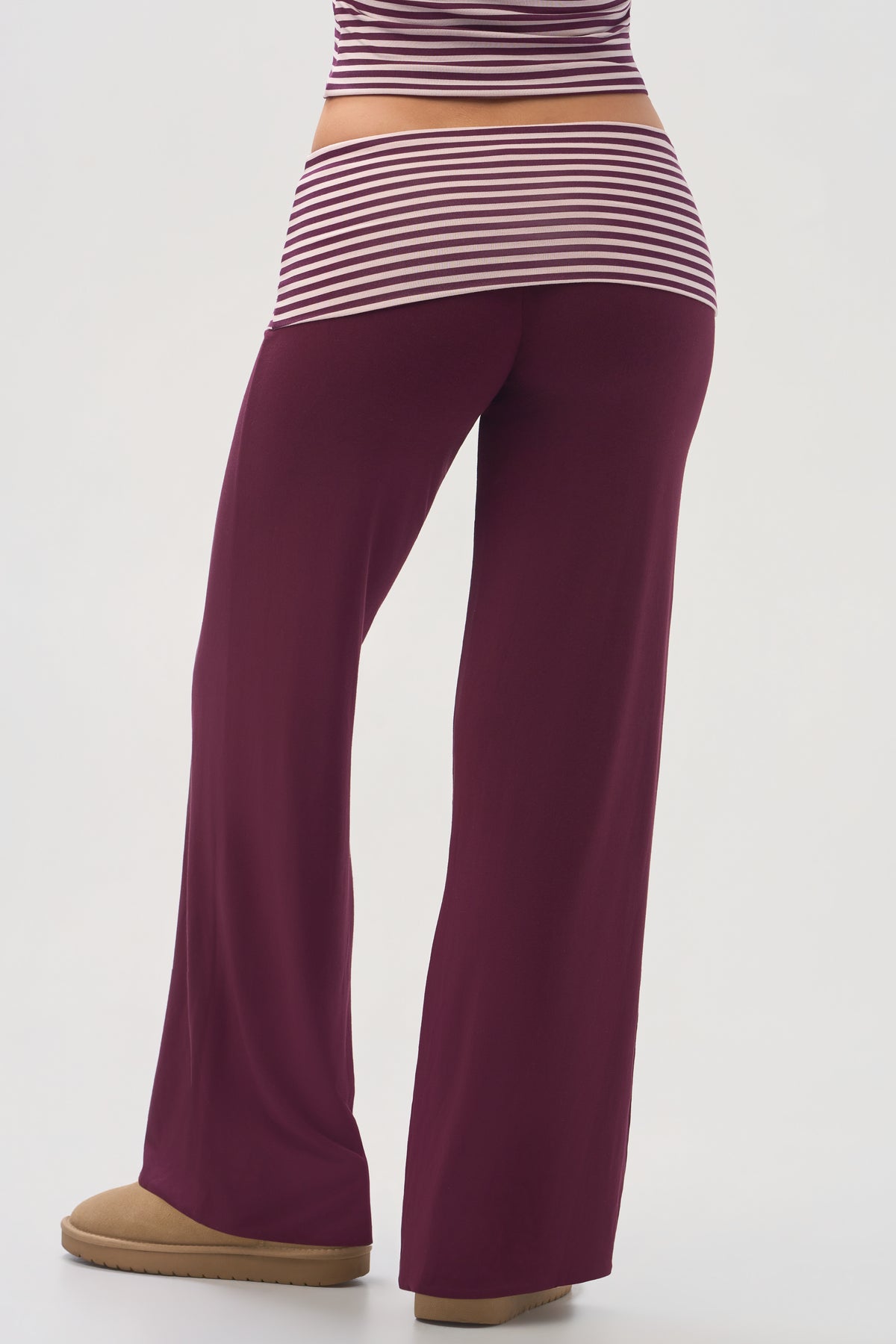 ButterCloud™ Wide-Leg Trousers in Plum