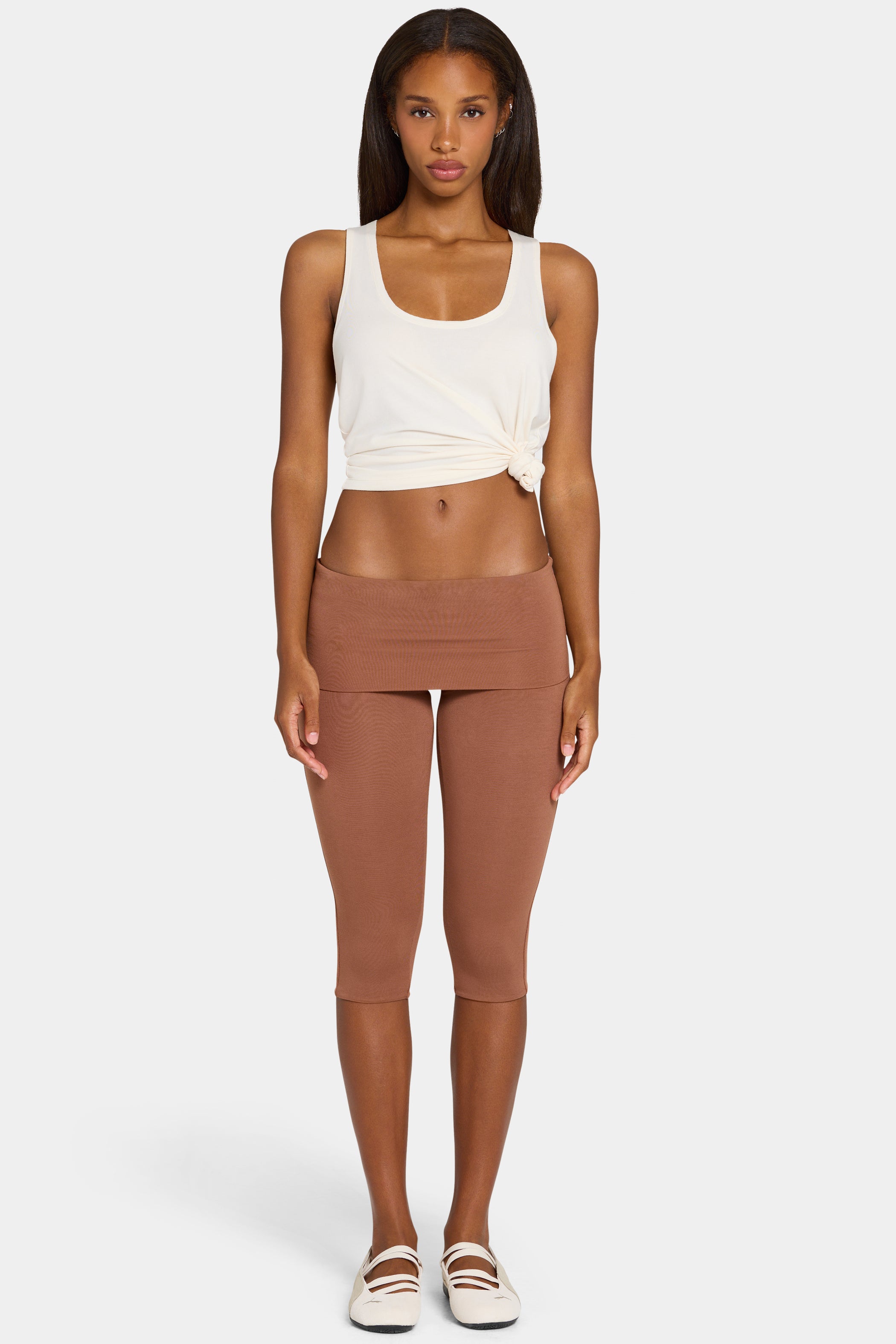 ButterCloud™ Capri Leggings in Cocoa