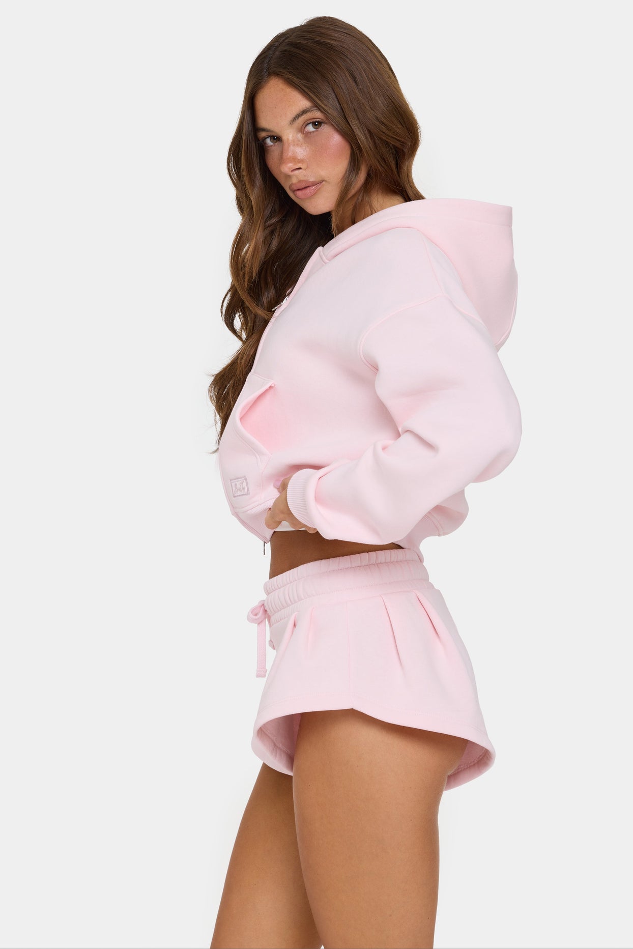 Mid-Rise Mini Shorts in Sorbet - 4