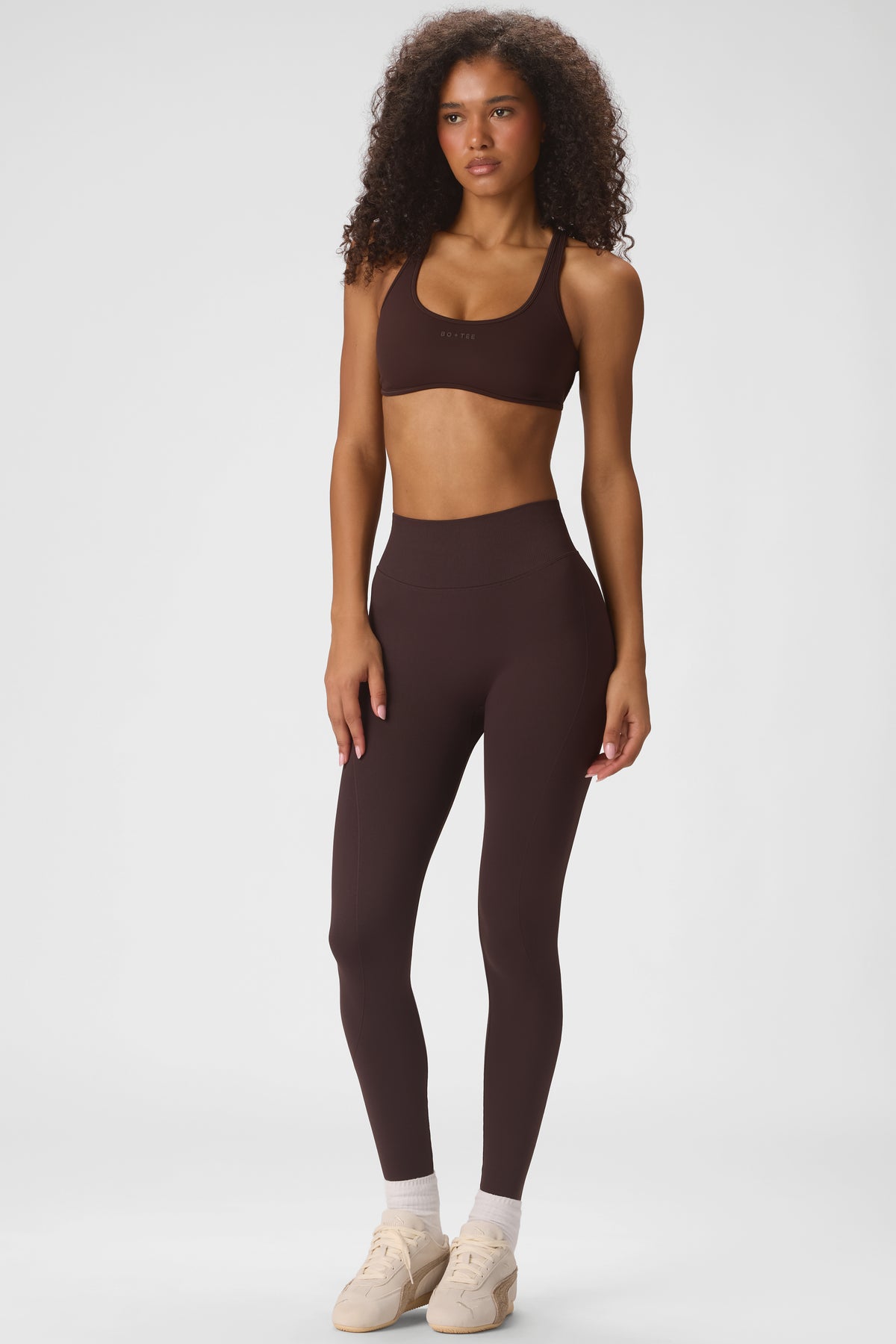 Seamless Full-Length Leggings in Espresso - 2