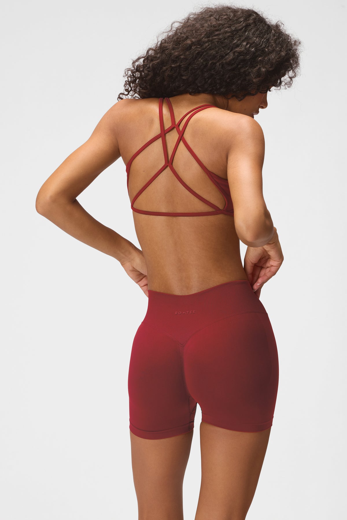 Seamless Shorts in Dark Cherry