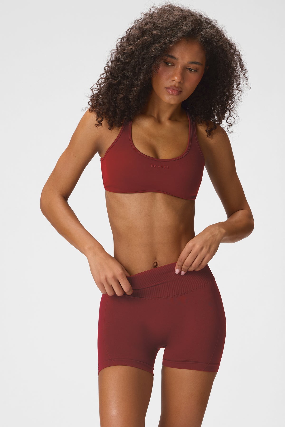 Seamless Shorts in Dark Cherry