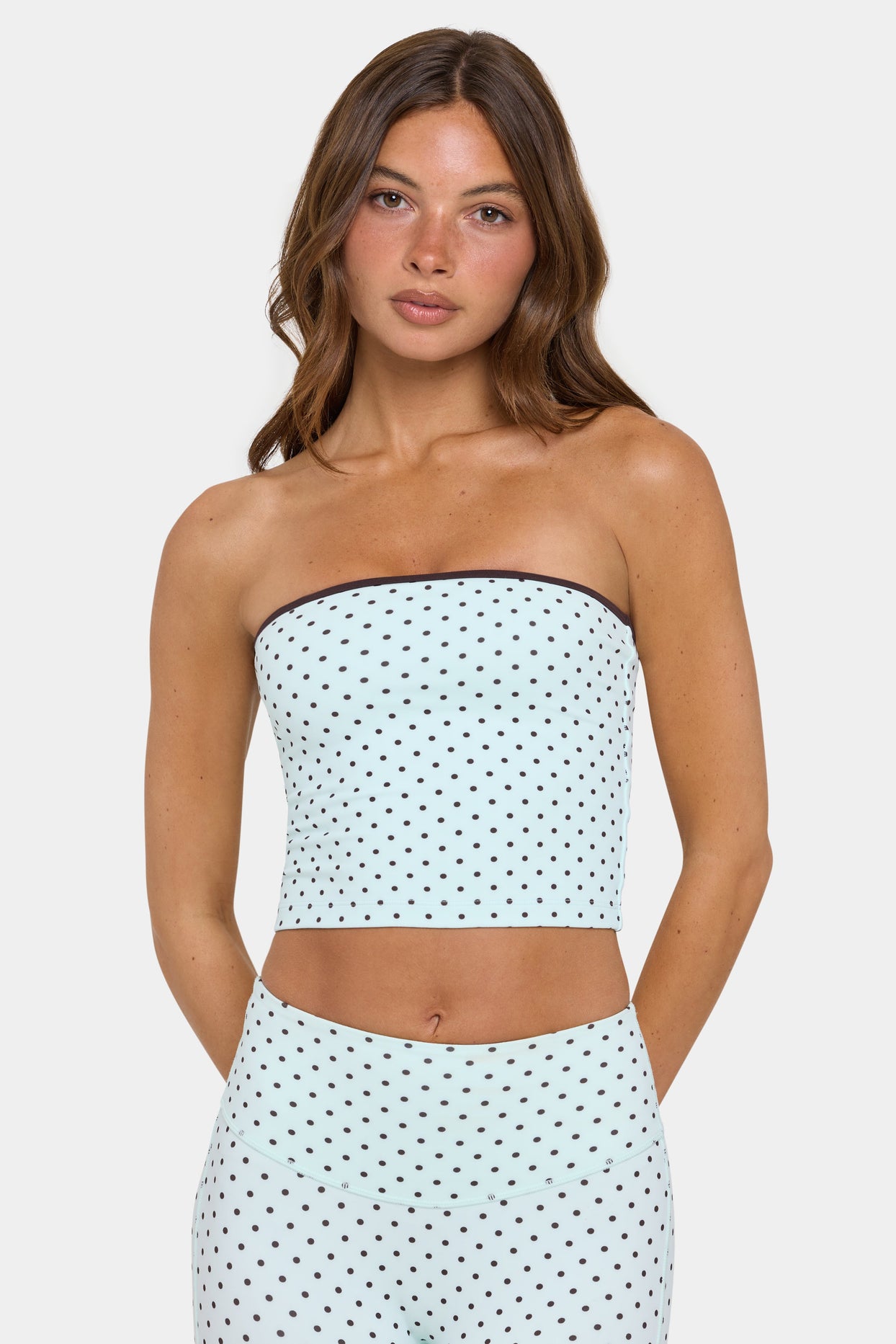 Soft Active Bandeau Top in Mint Chip - 6