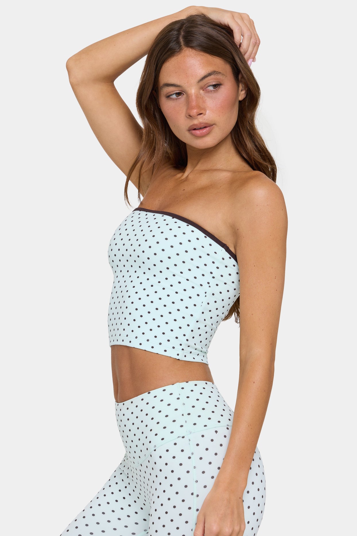 Soft Active Bandeau Top in Mint Chip - 5