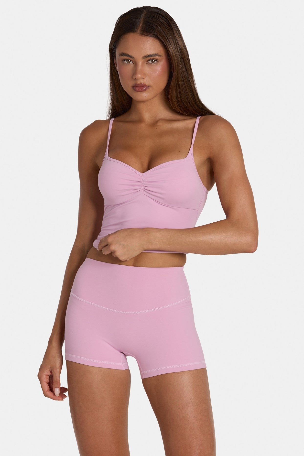 Soft Active Mini Shorts in Sweet Pink - 6
