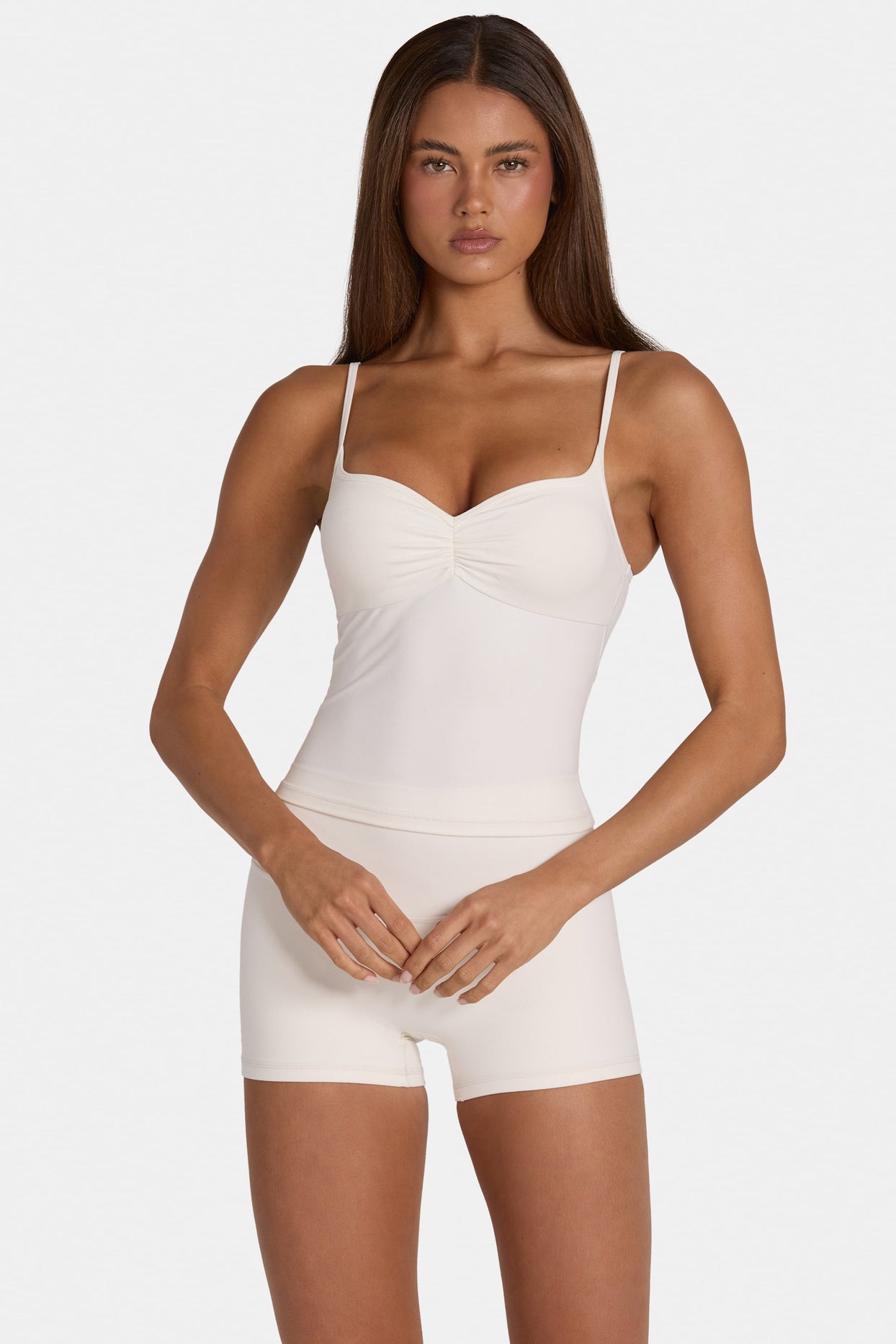 Soft Active Tank Top in Coconut - 1