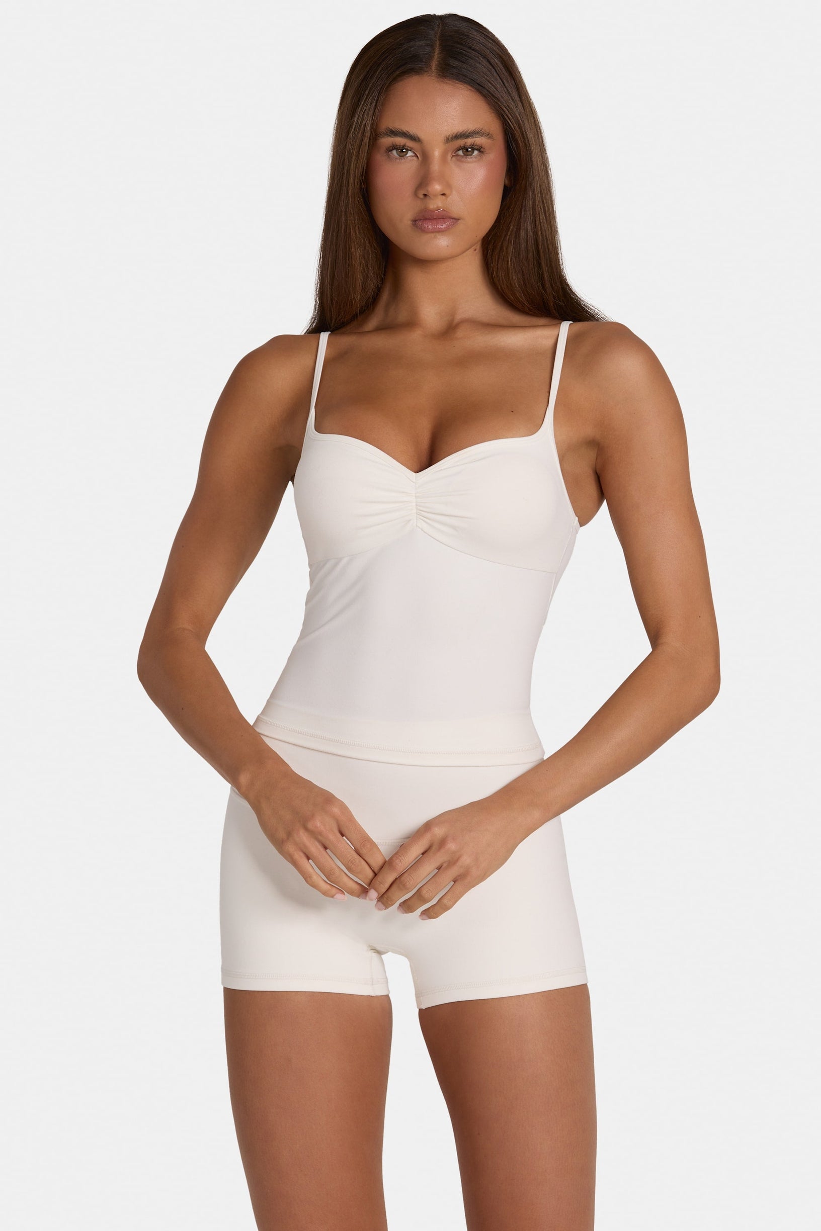 Soft Active Tank Top in Coconut - 1