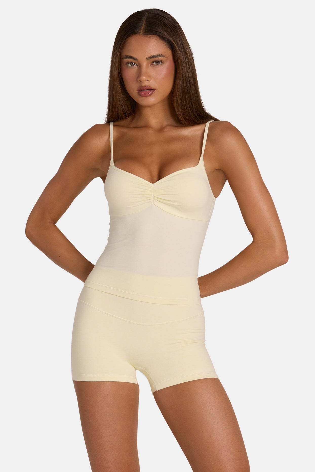 Soft Active Tank Top in Lemon Marl - 6