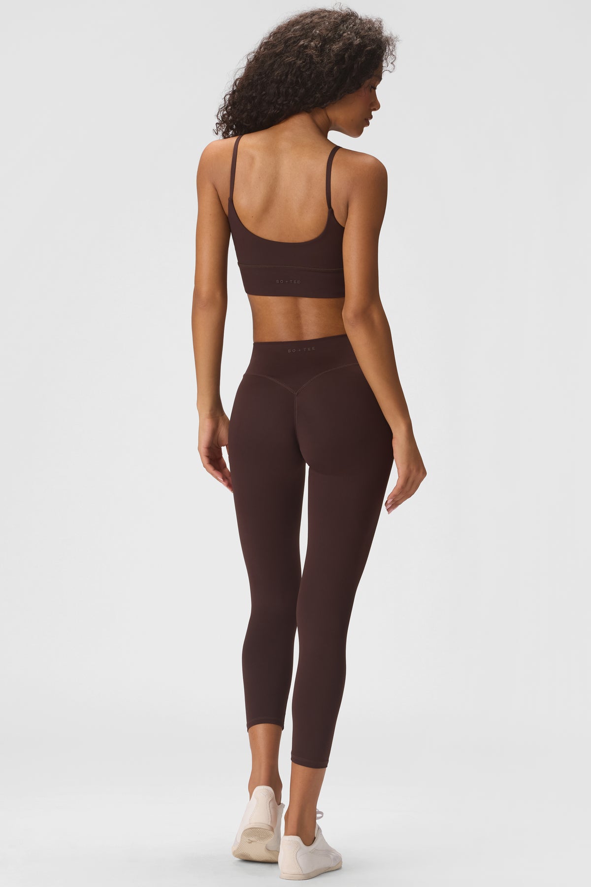 Soft Active High-Impact Sports Bra in Espresso