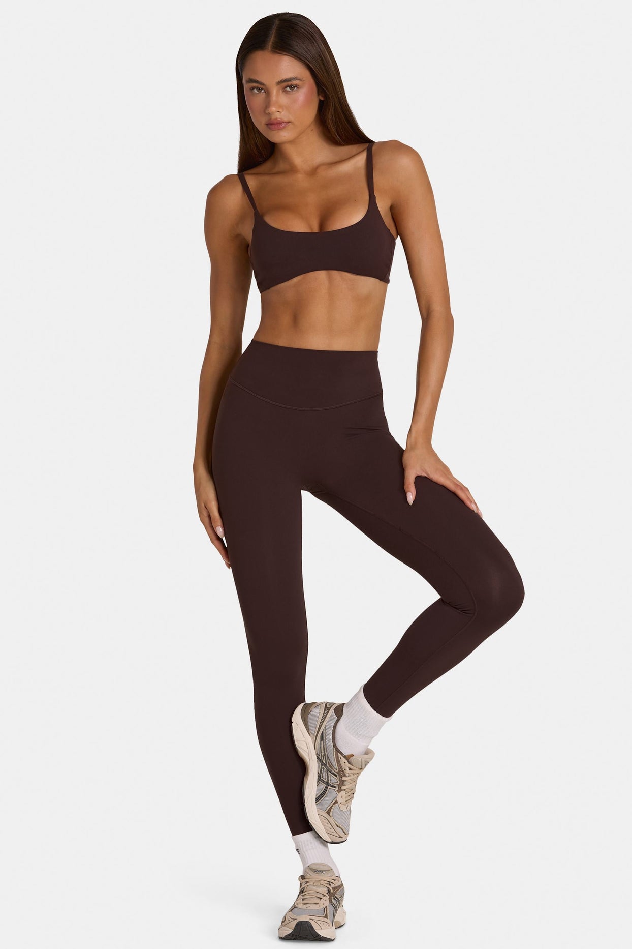 Soft Active Full-Length Leggings in Espresso - 6