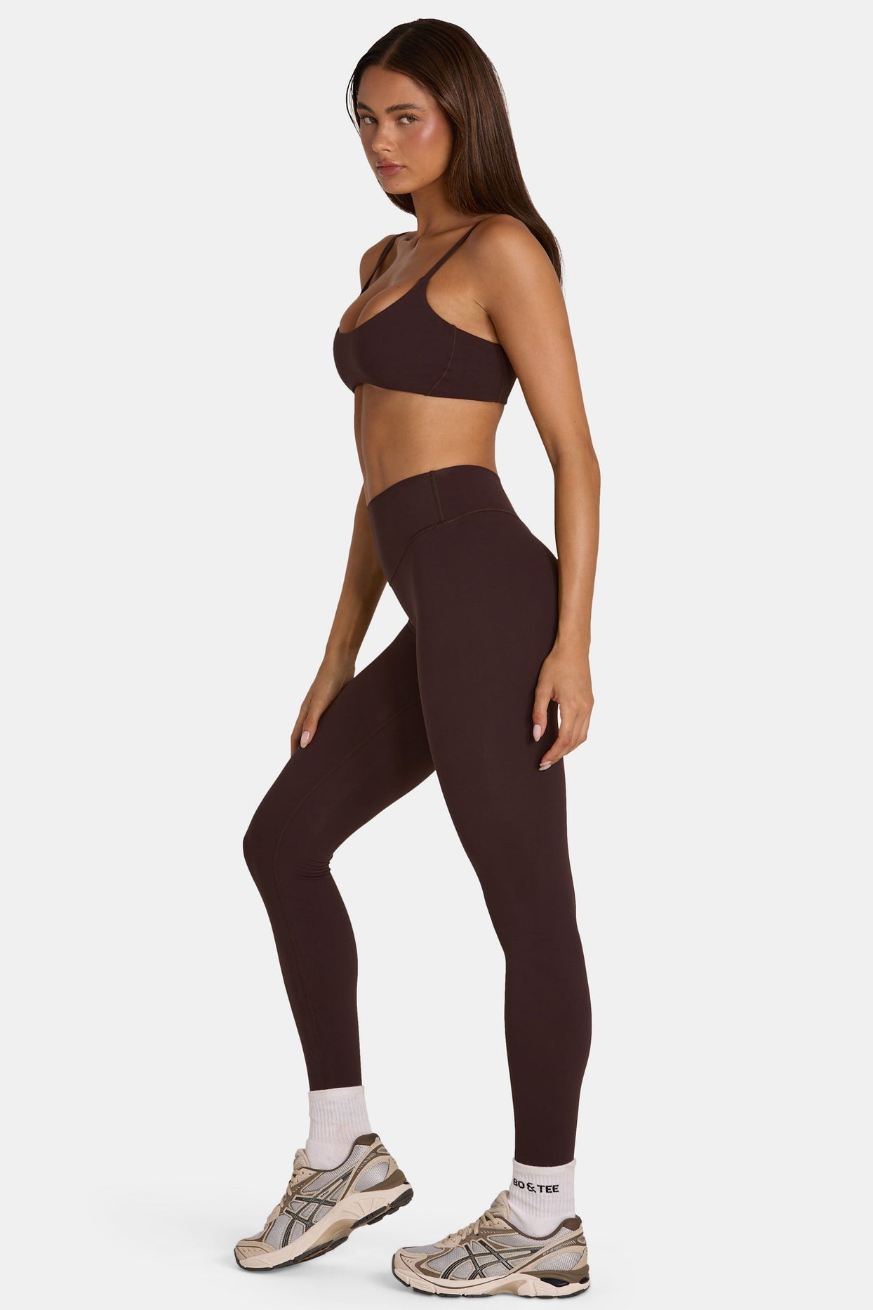 Soft Active Full-Length Leggings in Espresso - 4