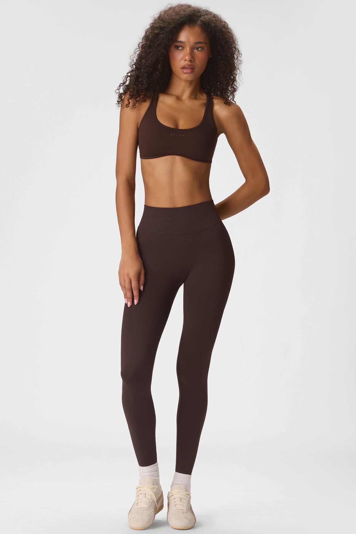 Soft Active Low-Impact Sports Bra in Espresso - 2