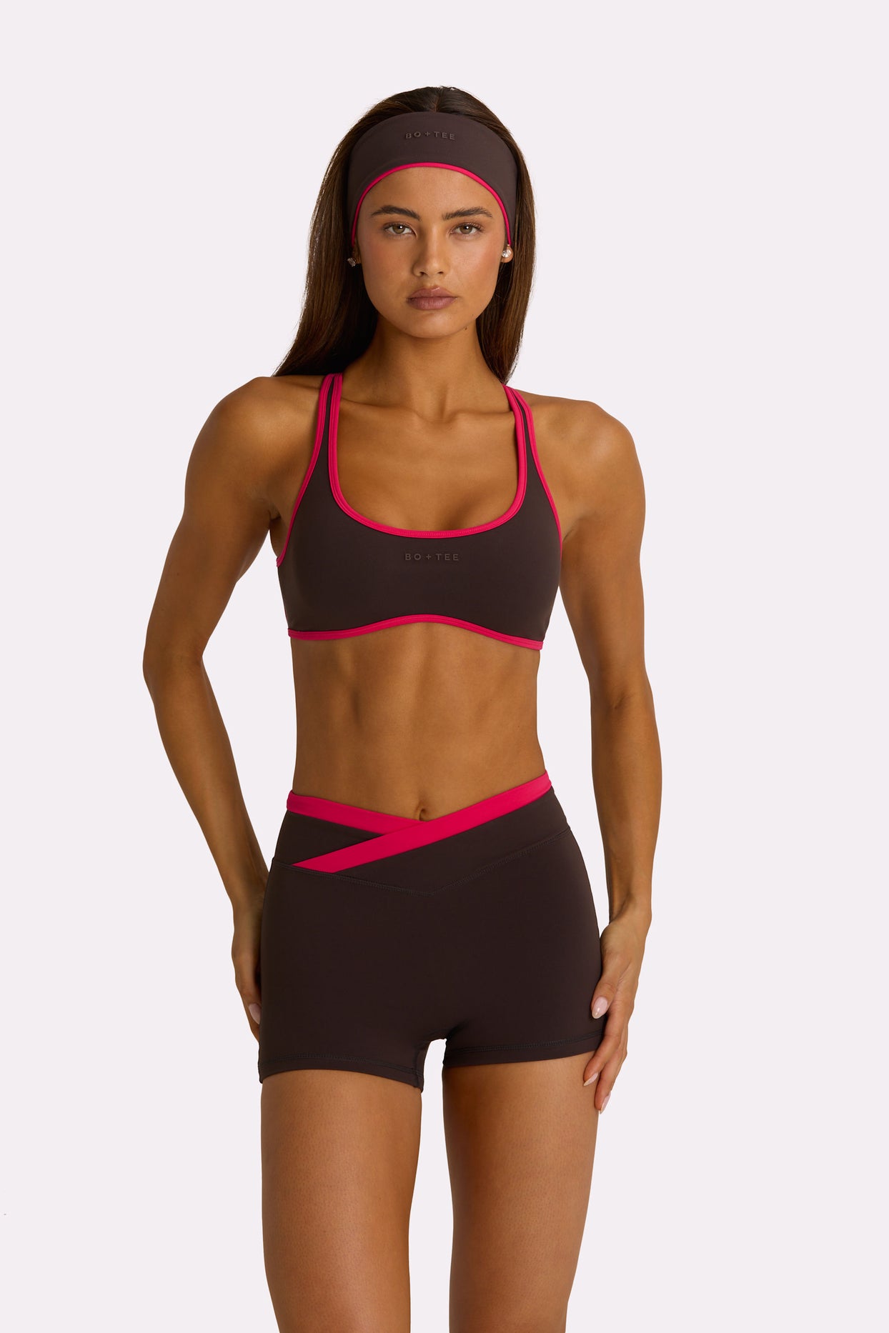Soft Active Sports Bra in Truffle - 3