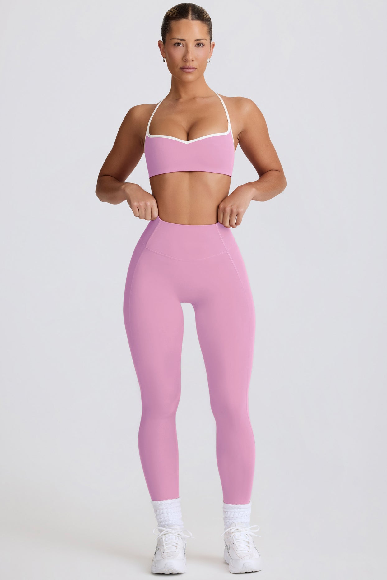 Soft Active Mid-Rise Leggings in Dusty Pink - 4
