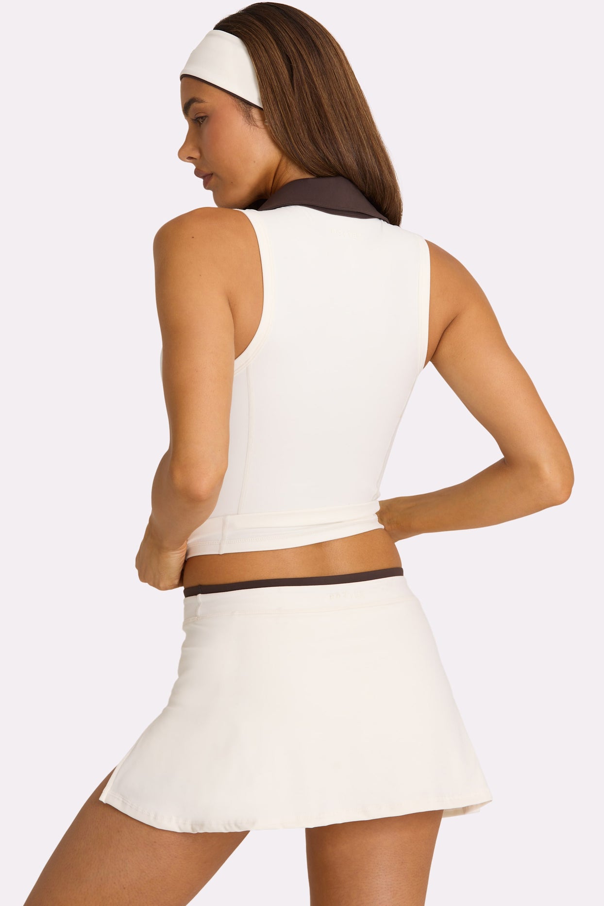Soft Active Mini Skort in Coconut - 3