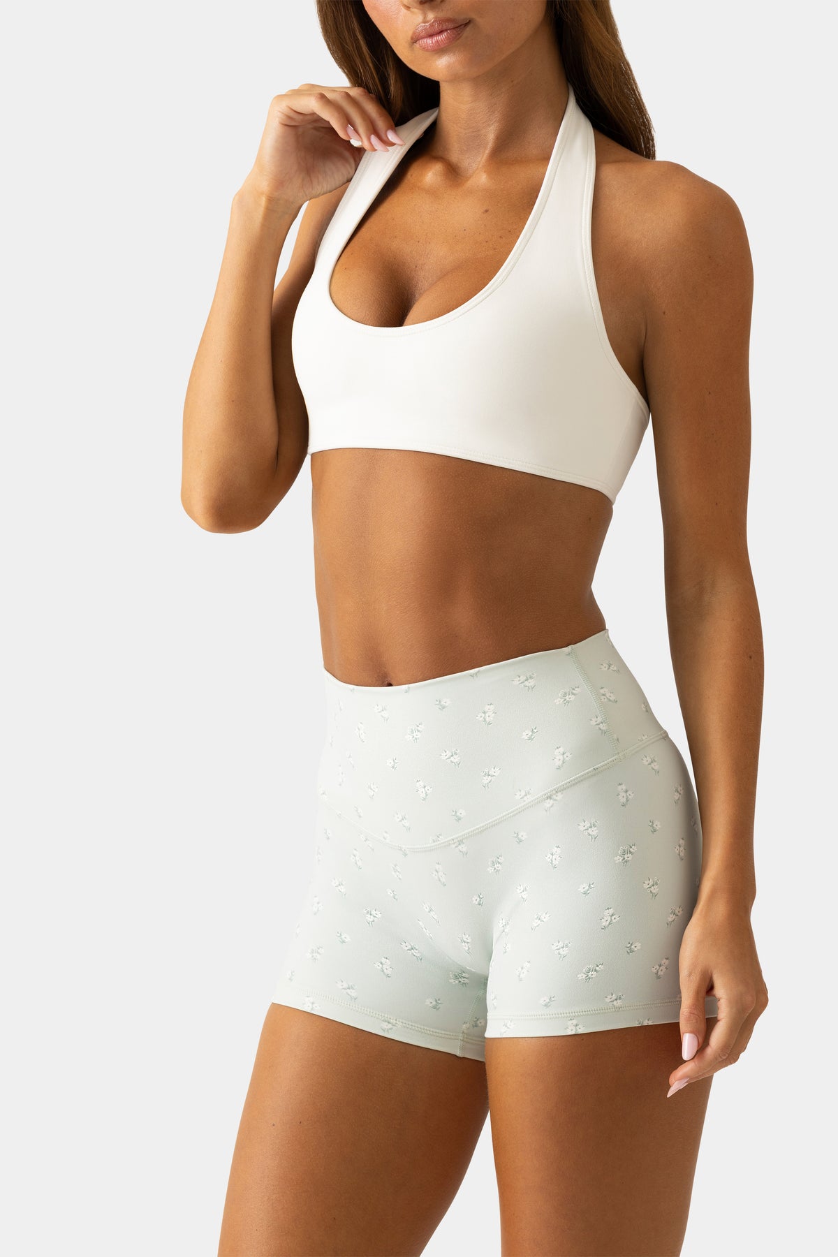 Soft Active Reversible Sports Bra in Matcha Meadow