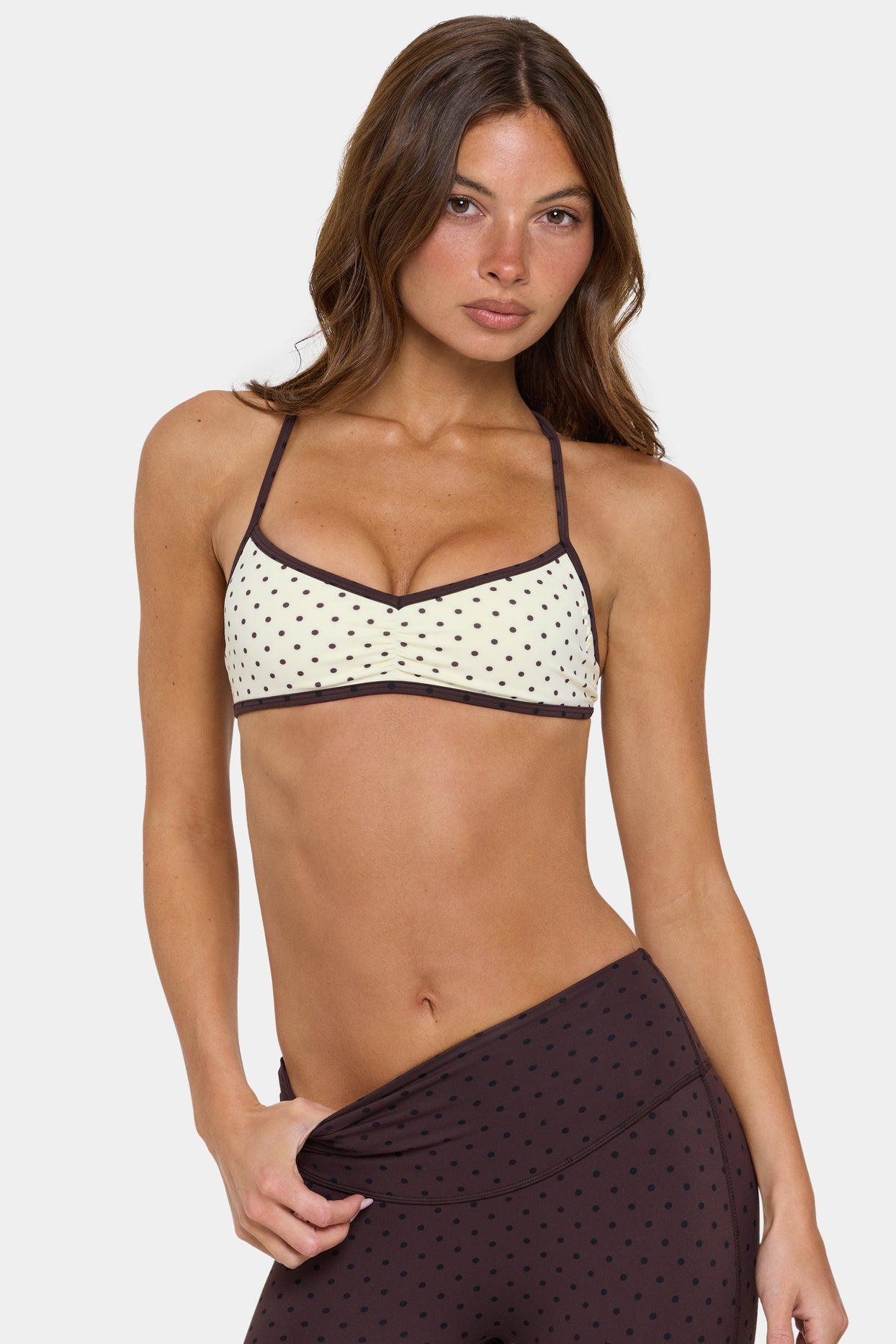 Soft Active Low-Impact Sports Bra in Cookie Butter - 6