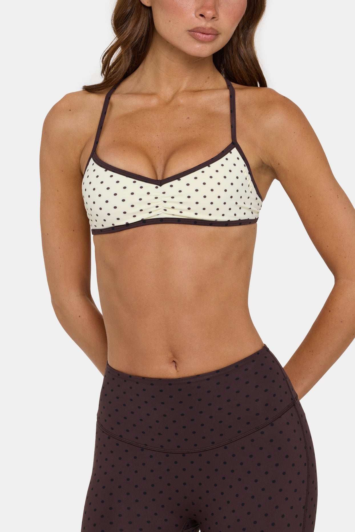 Soft Active Low-Impact Sports Bra in Cookie Butter - 5