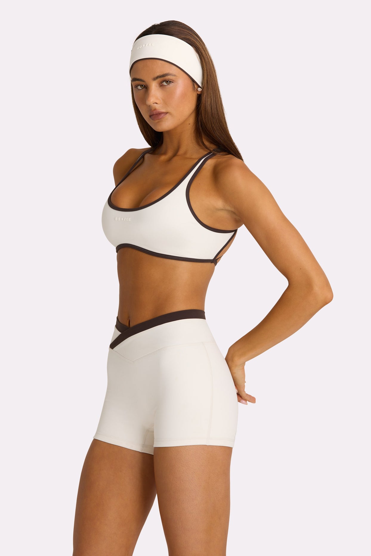 Soft Active Sports Bra in Coconut - 3
