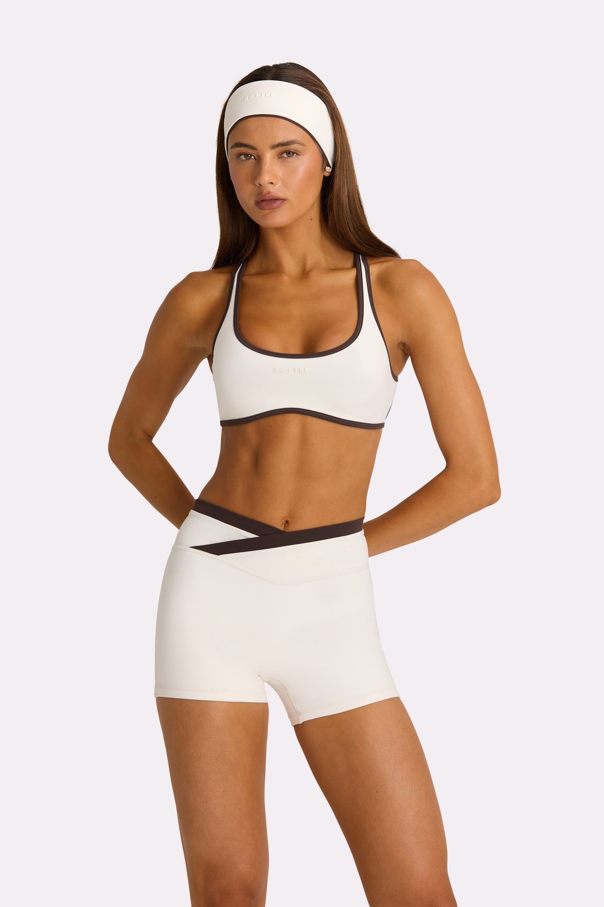 Soft Active Sports Bra in Coconut - 2