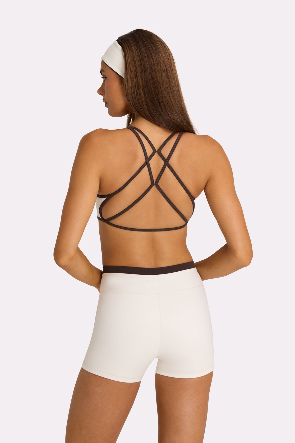 Soft Active Sports Bra in Coconut - 5