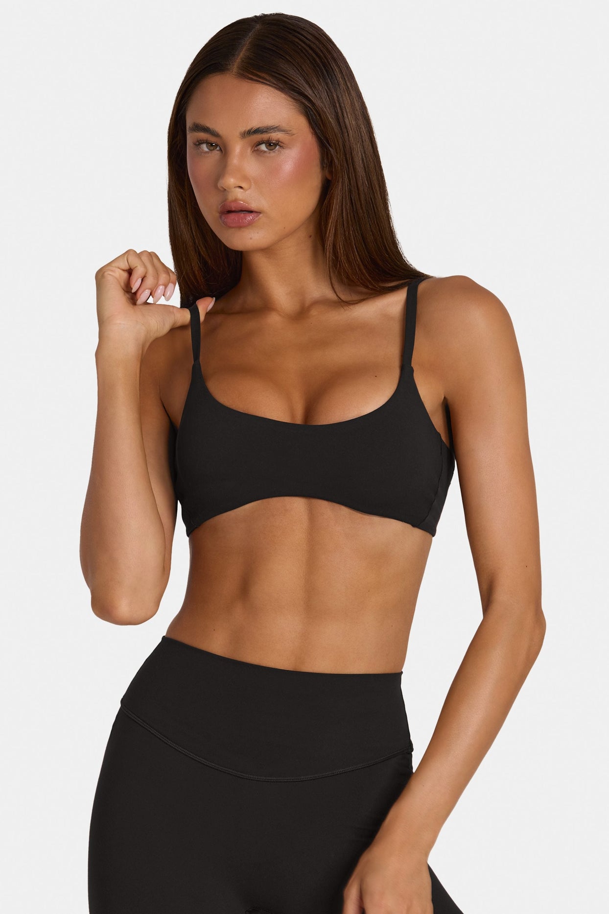 Soft Active Low-Impact Sports Bra in Black - 5