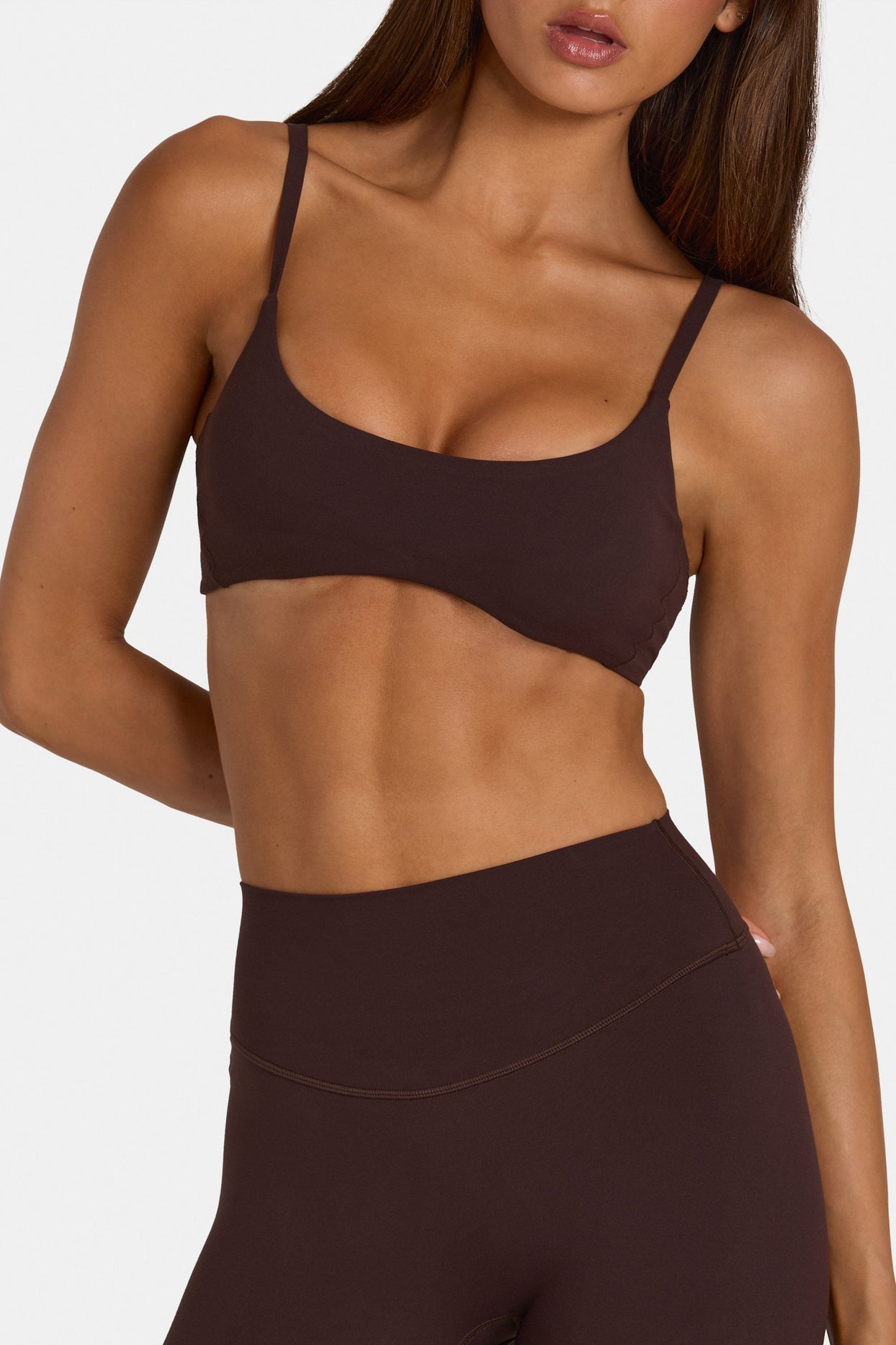 Soft Active Low-Impact Sports Bra in Espresso - 5