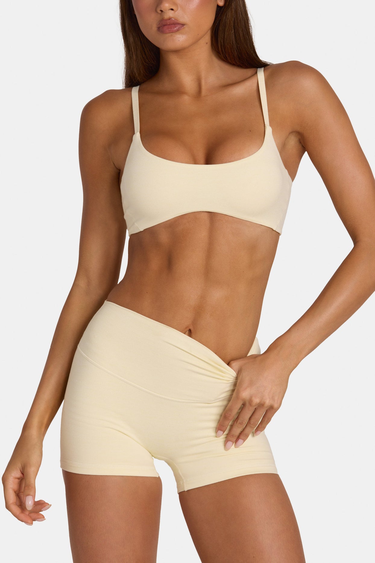 Soft Active Low-Impact Sports Bra in Lemon Marl - 5