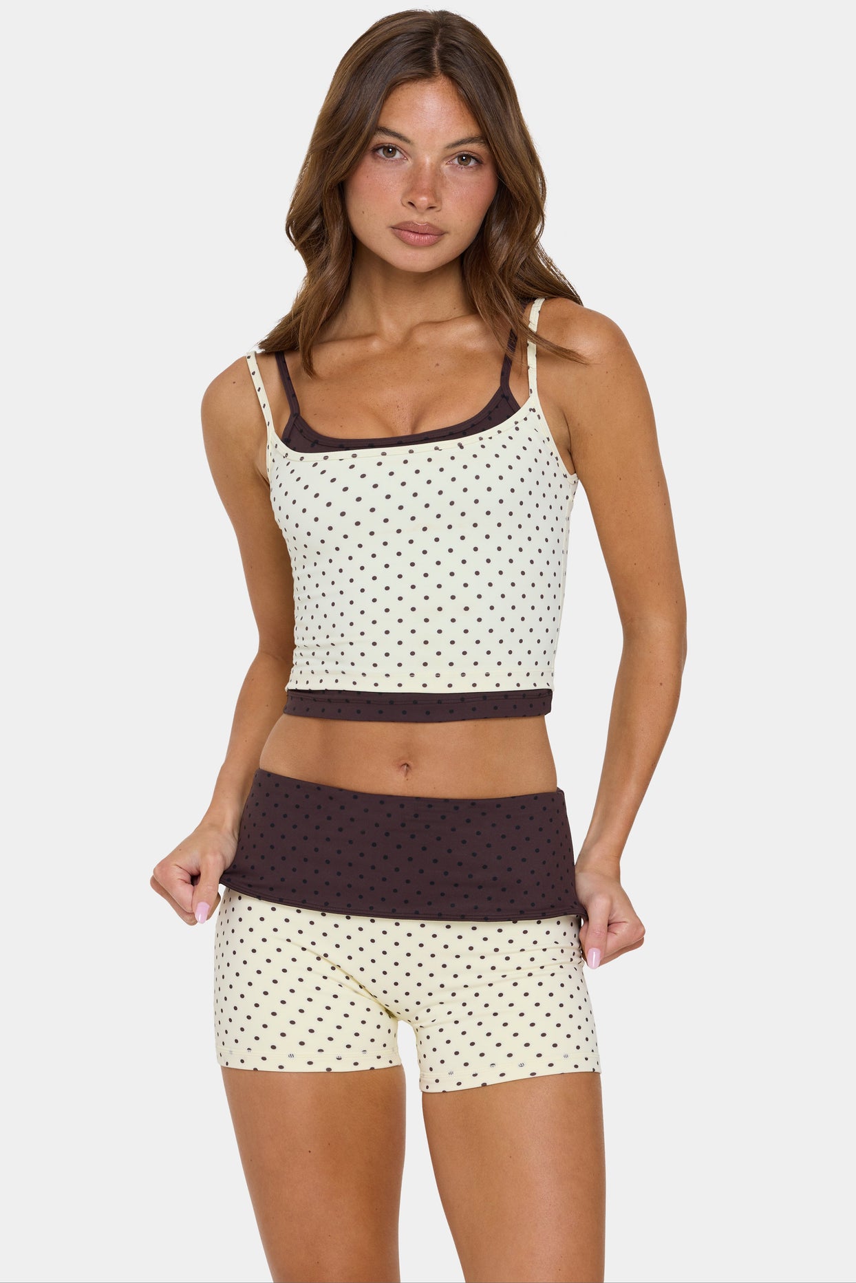Soft Active Double-Layer Tank Top in Cookie Butter - 6