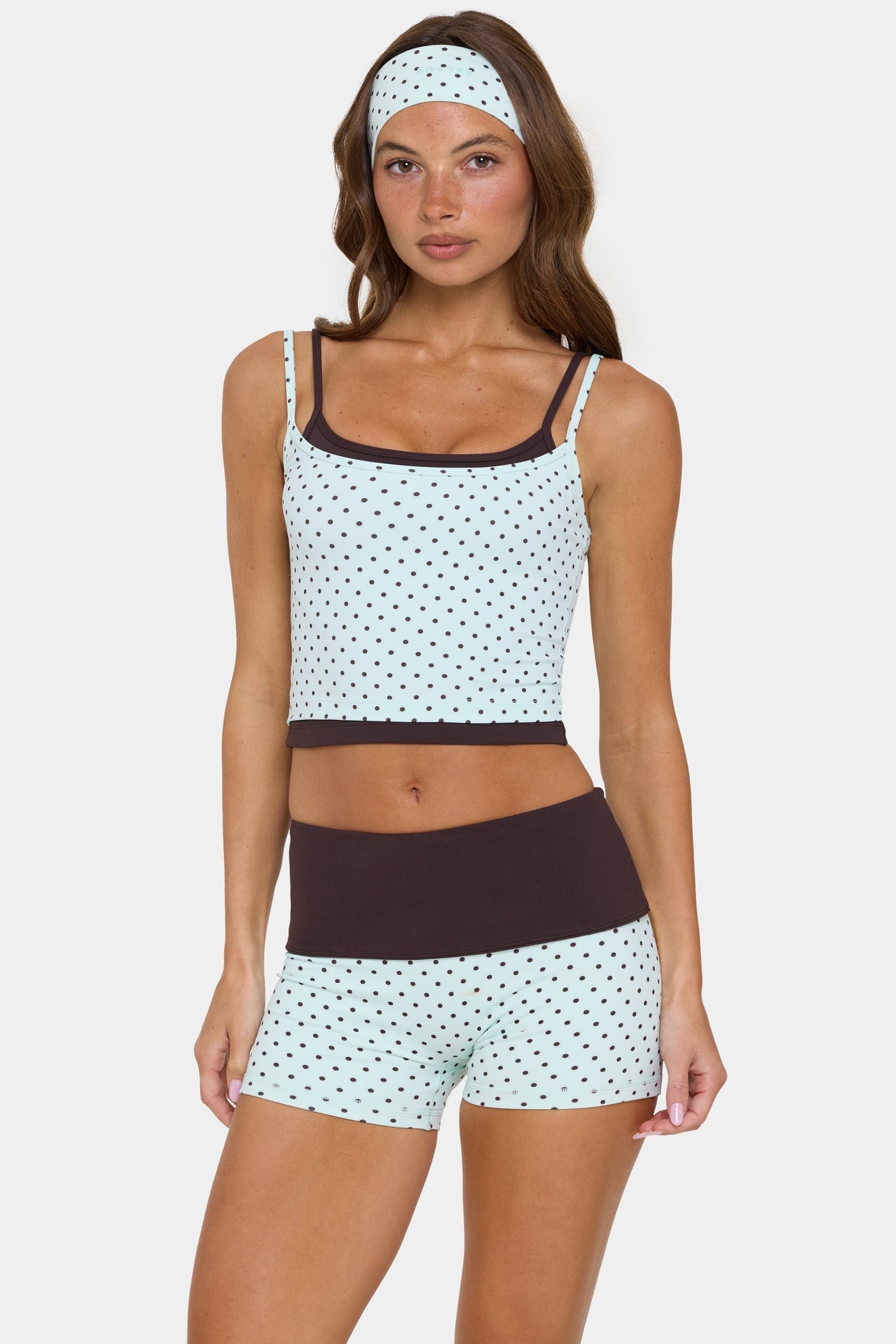Soft Active Double-Layer Tank Top in Mint Chip - 1
