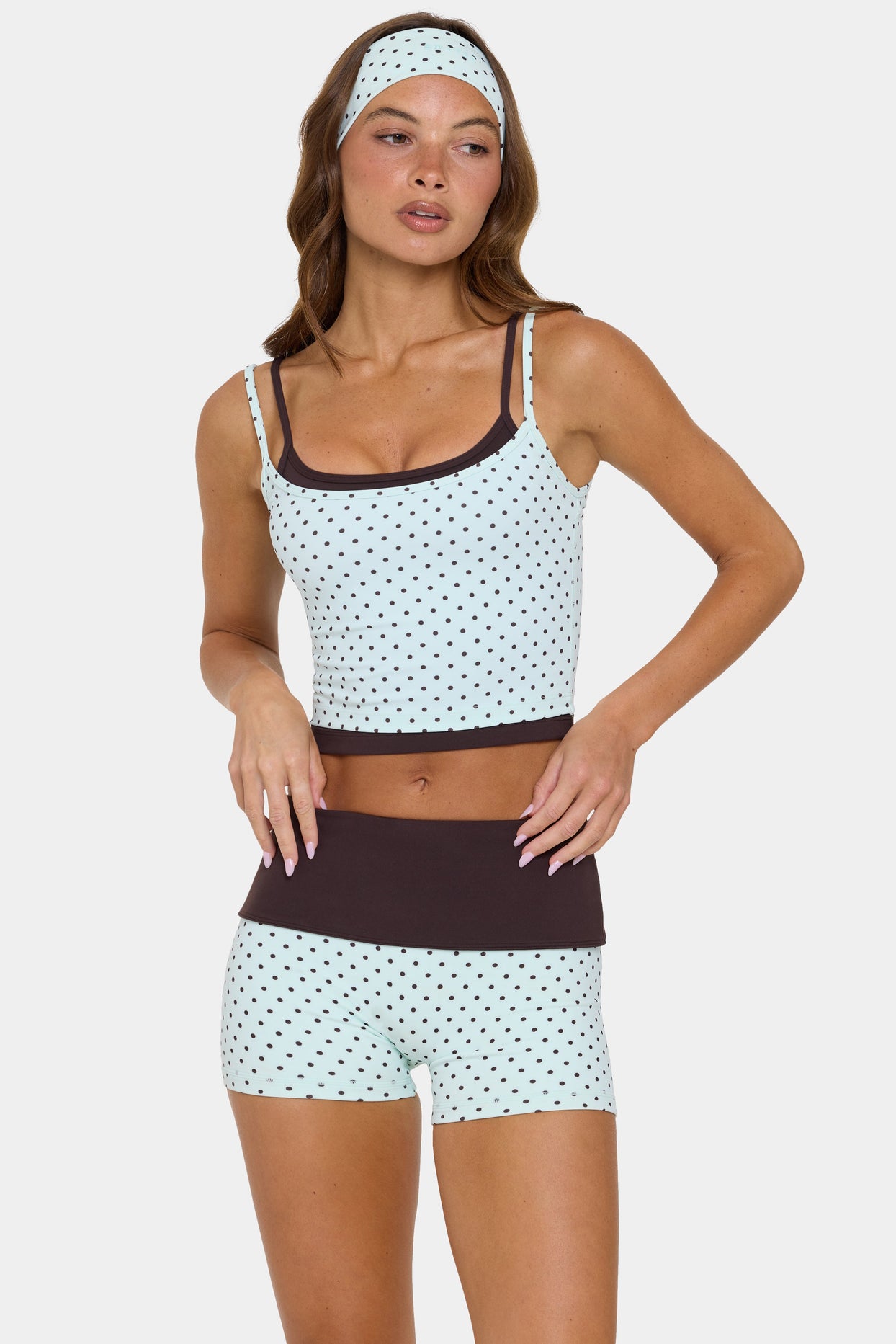 Soft Active Double-Layer Tank Top in Mint Chip - 6