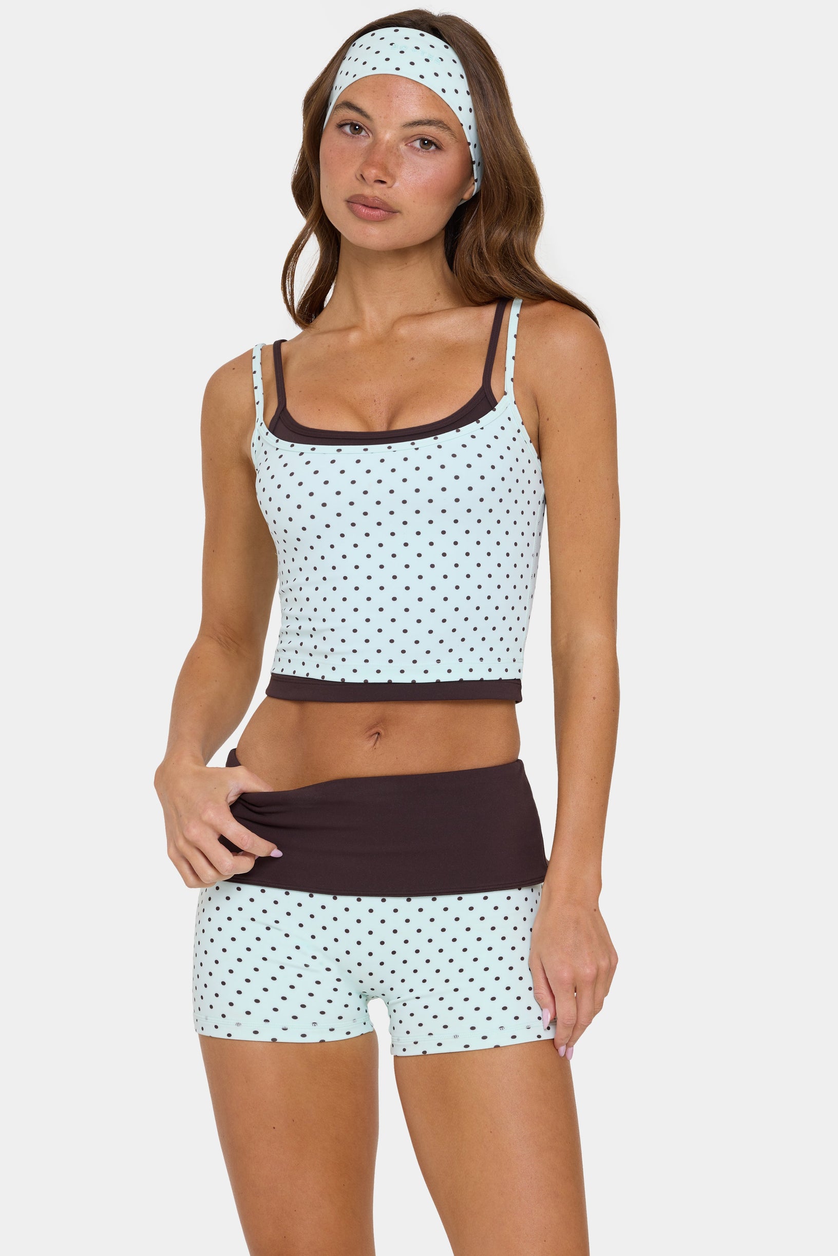 Soft Active Double-Layer Tank Top in Mint Chip - 2