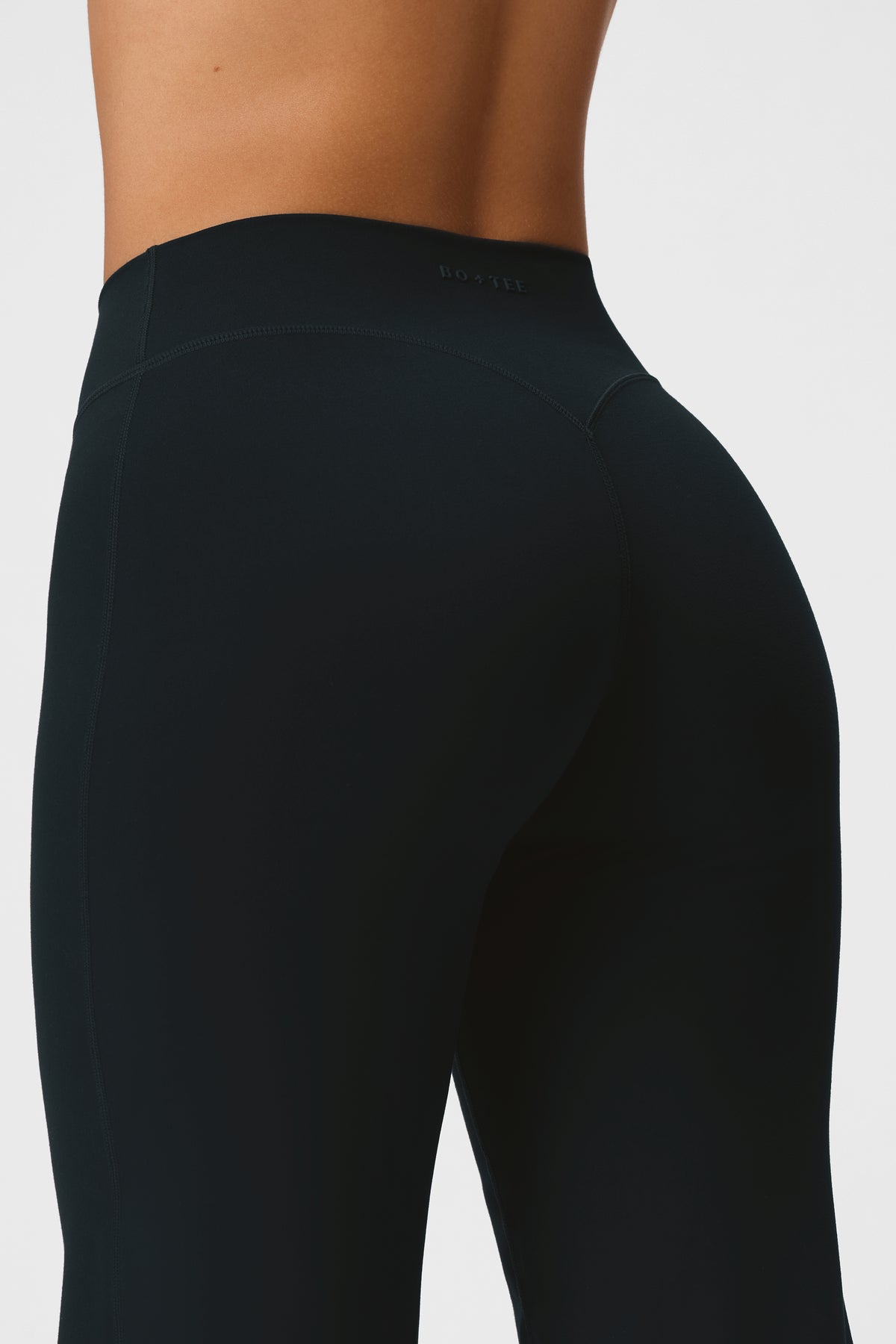 Soft Active Wide-Leg Trousers in Black