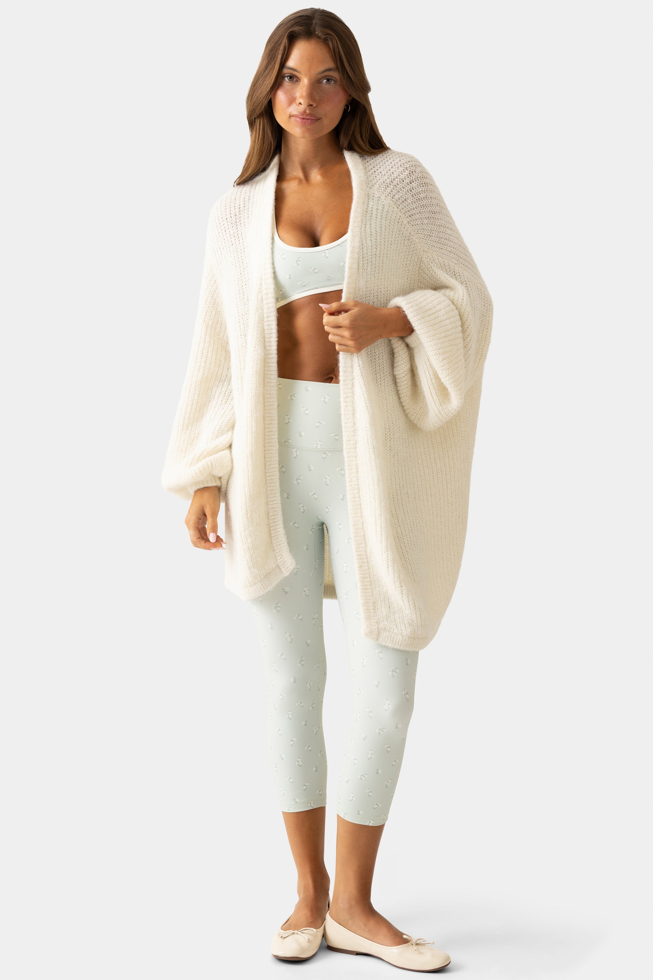 Soft Knit Cardigan in Coconut