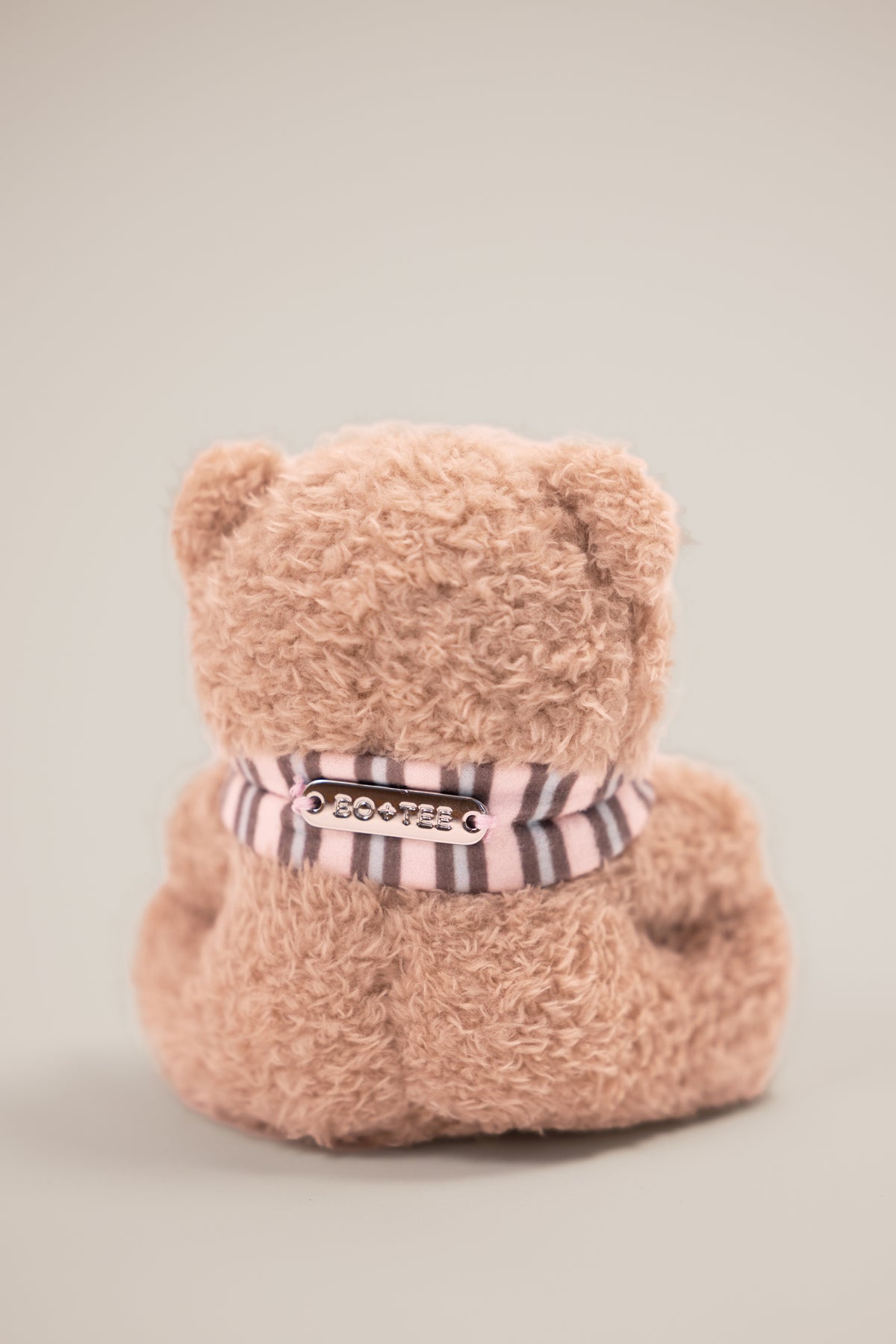 Teddy Keychain in Chestnut Stripe