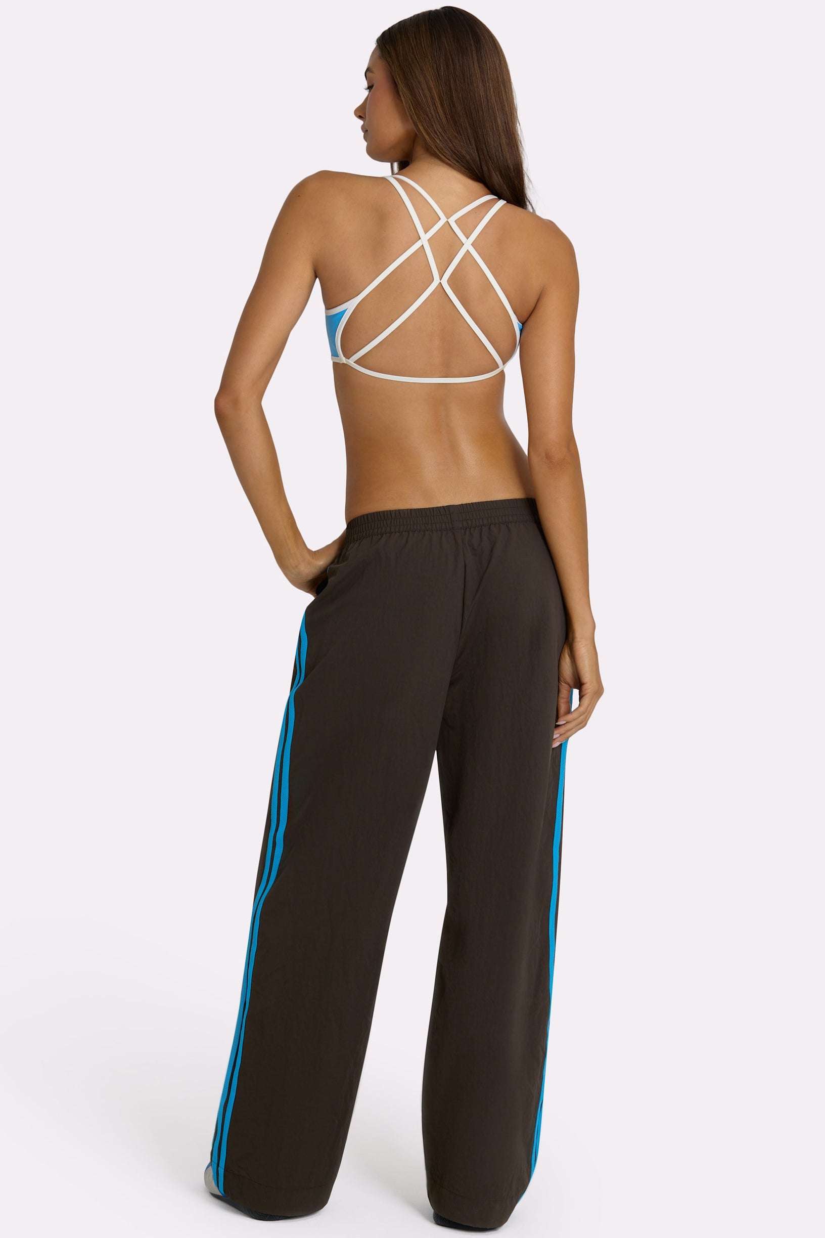 Woven Track Pants in Truffle - 2