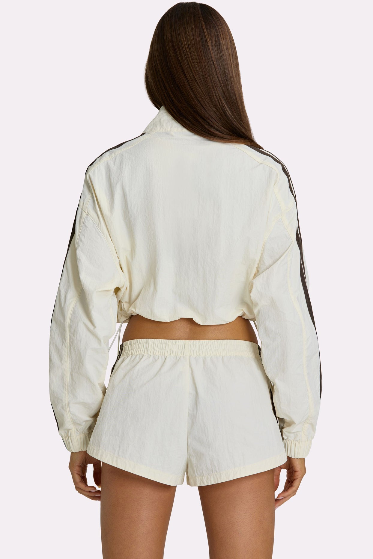 Woven Track Shorts in Coconut - 4